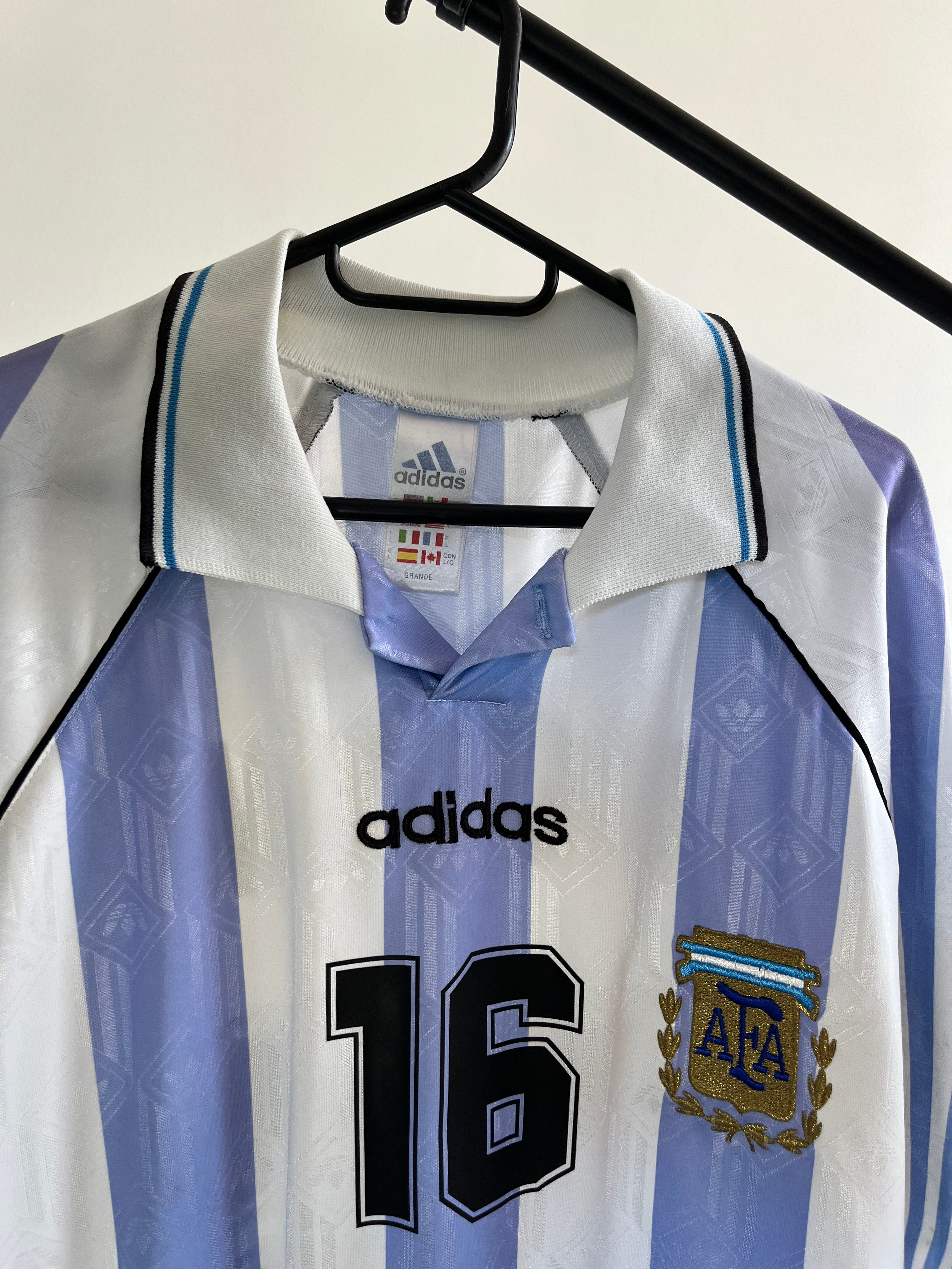 Jersey Original Argentina 1996/97 Local Riquelme Adidas