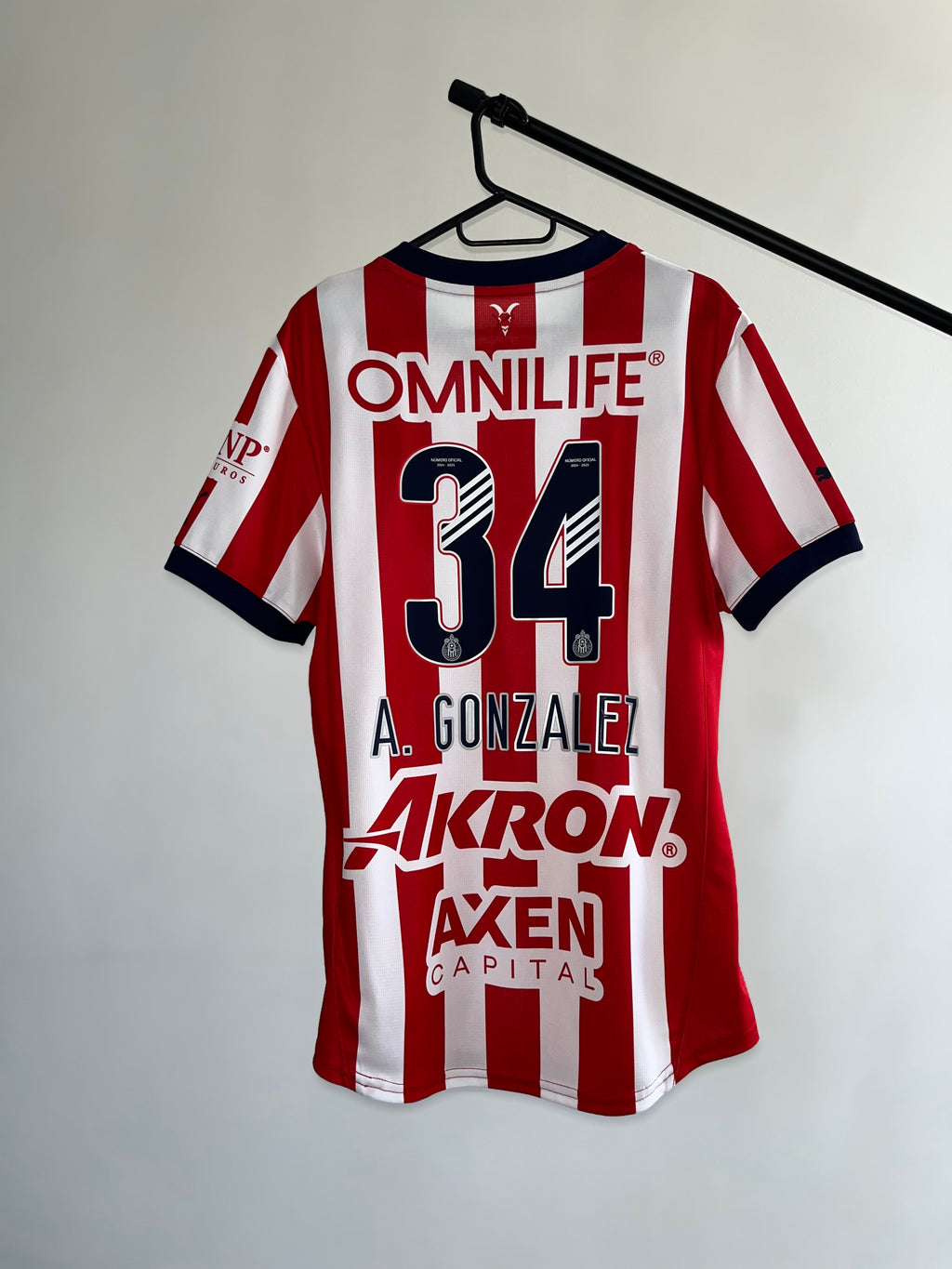 Jersey Original Chivas 2024/25 Local 706245-01 Puma Hormiga o Piojo (Escoger Dorsal)