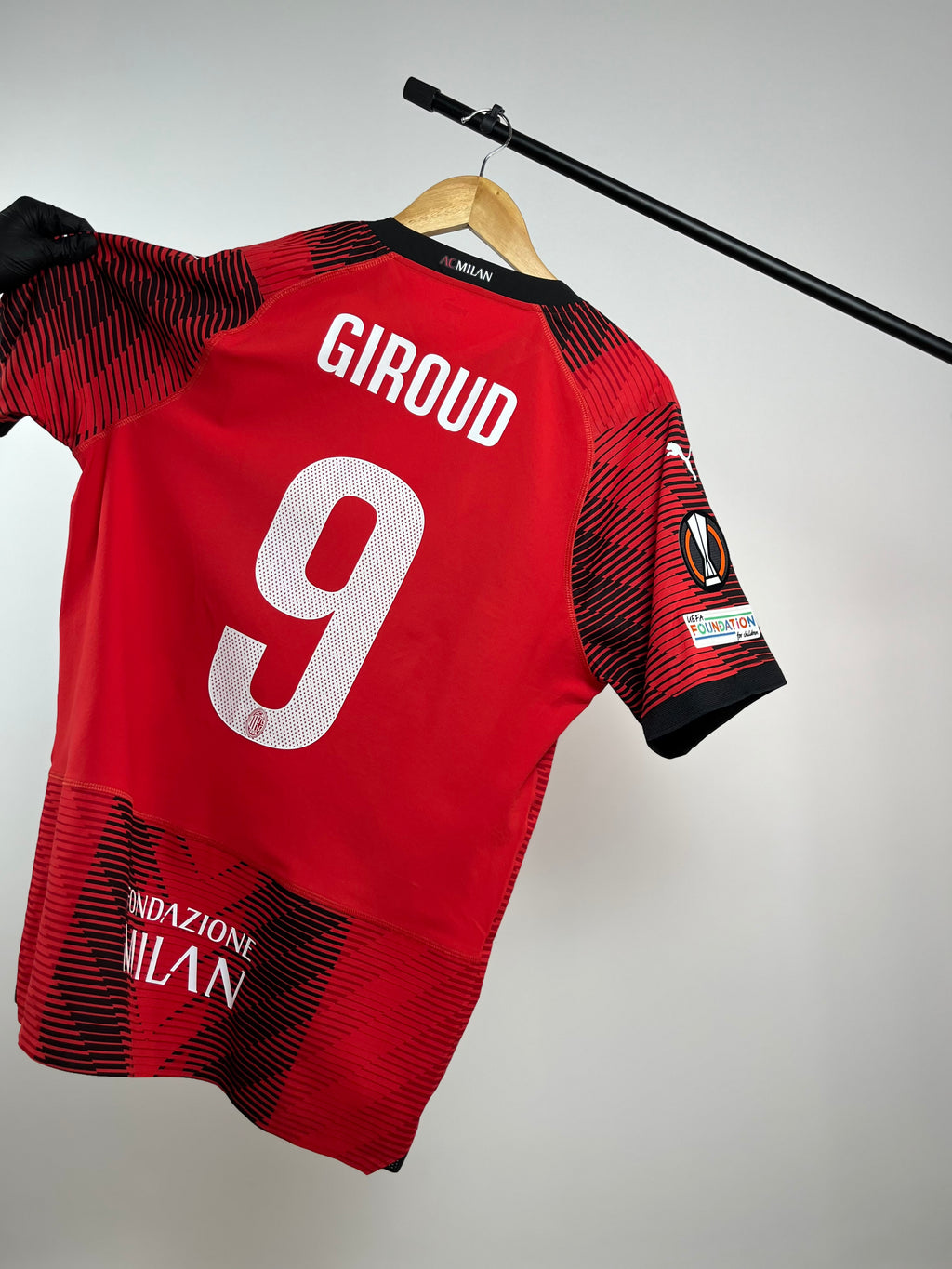 Jersey de Utilería de Olivier Giroud | AC Milan vs Roma Europa League 2023/24 Spare Match Issued