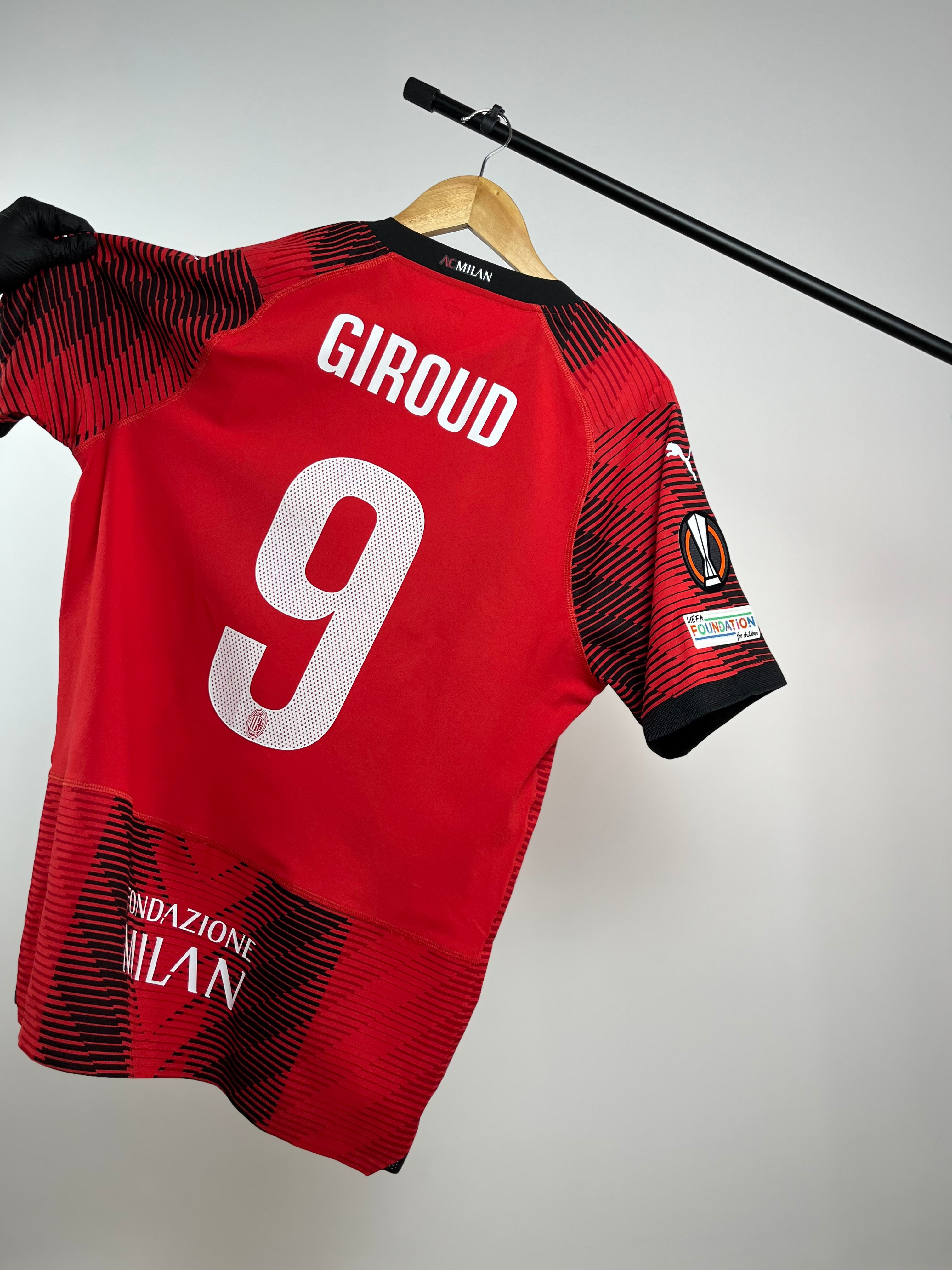 Jersey de Utilería de Olivier Giroud | AC Milan vs Roma Europa League 2023/24 Spare Match Issued