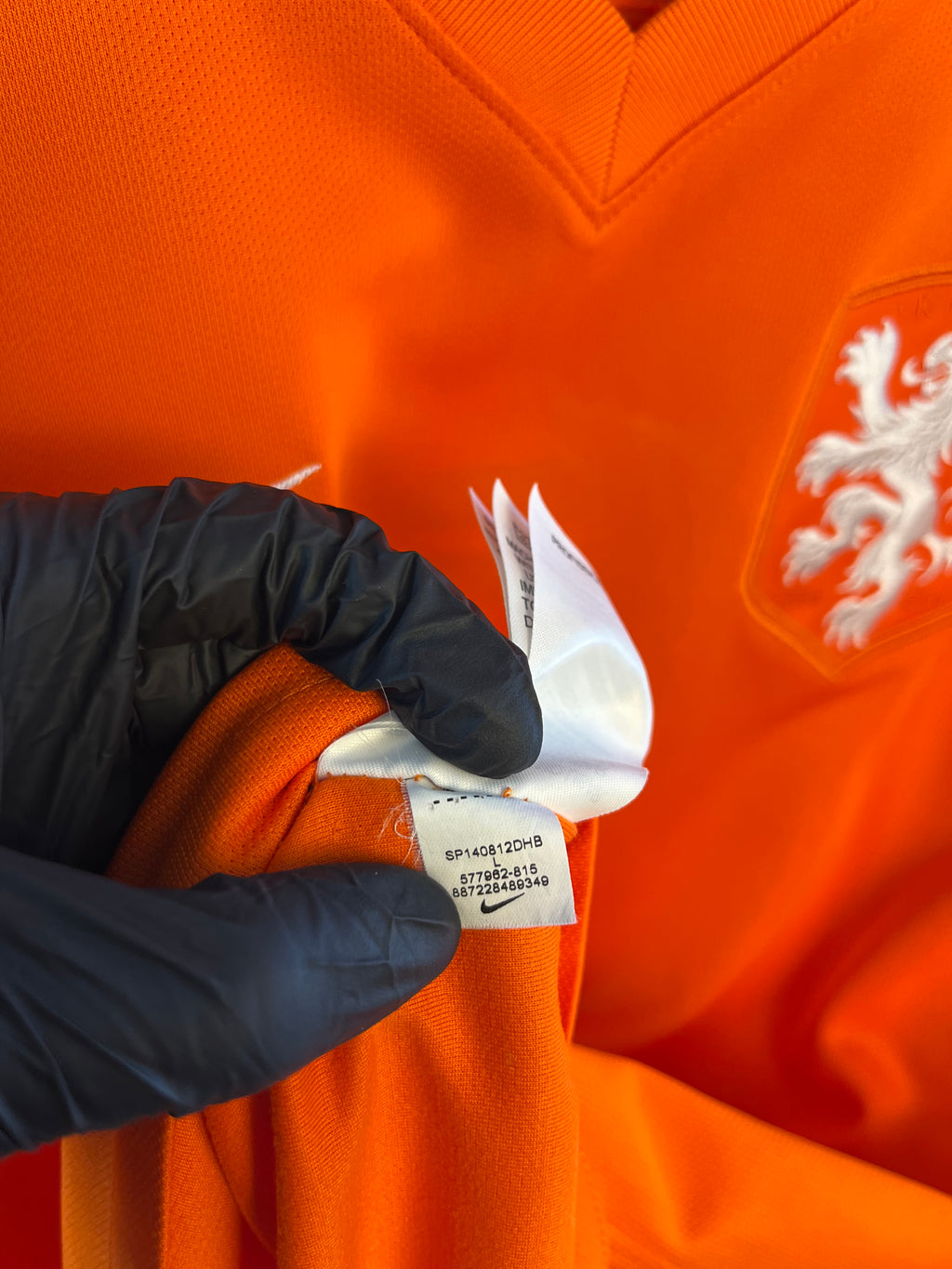 Jersey Original Holanda Mundial 2014 Local 577962-815 Nike (Paises Bajos)