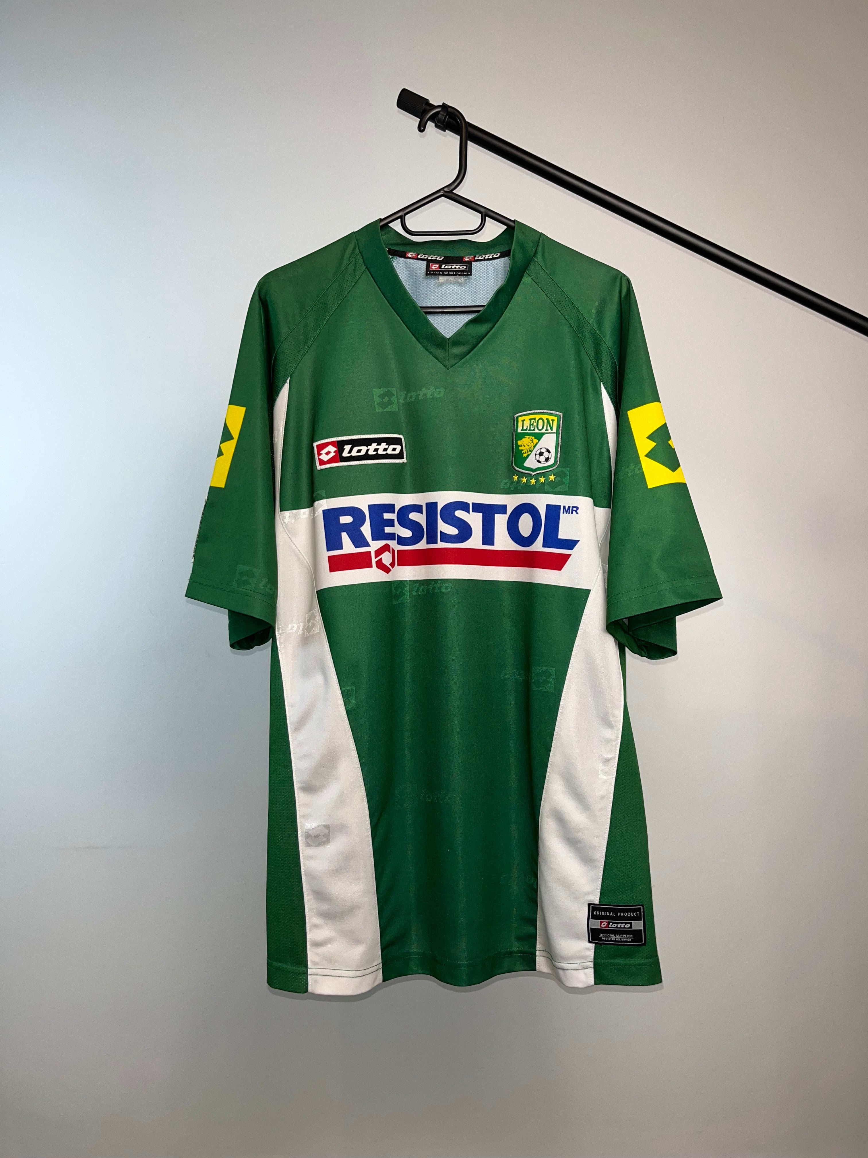 Jersey Original Leon FC 2004 Local Lotto Resistol (Retro,Vintage,Clasica)