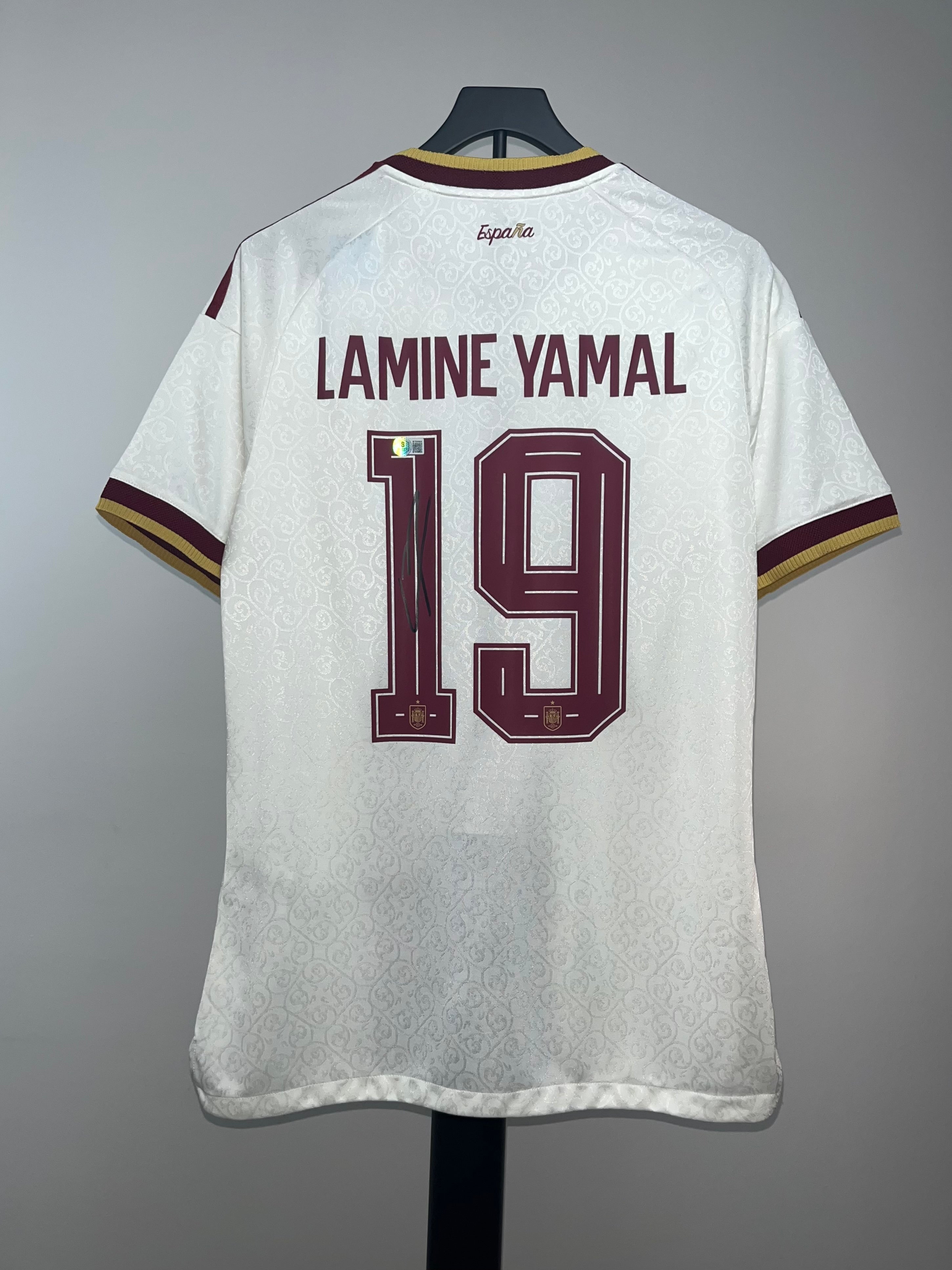 Autógrafo Lamine Yamal | España Mundial 2026 certificada Beckett