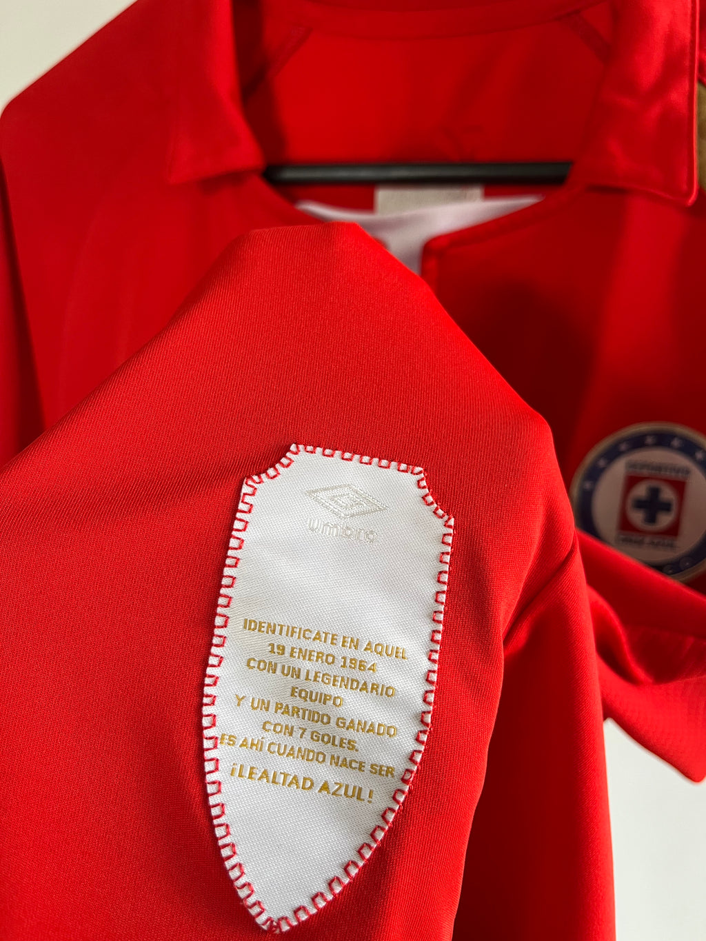 Jersey Original Cruz Azul 2013/14 Conmemorativa 50 años Chaco Gimenez Umbro (Roja)