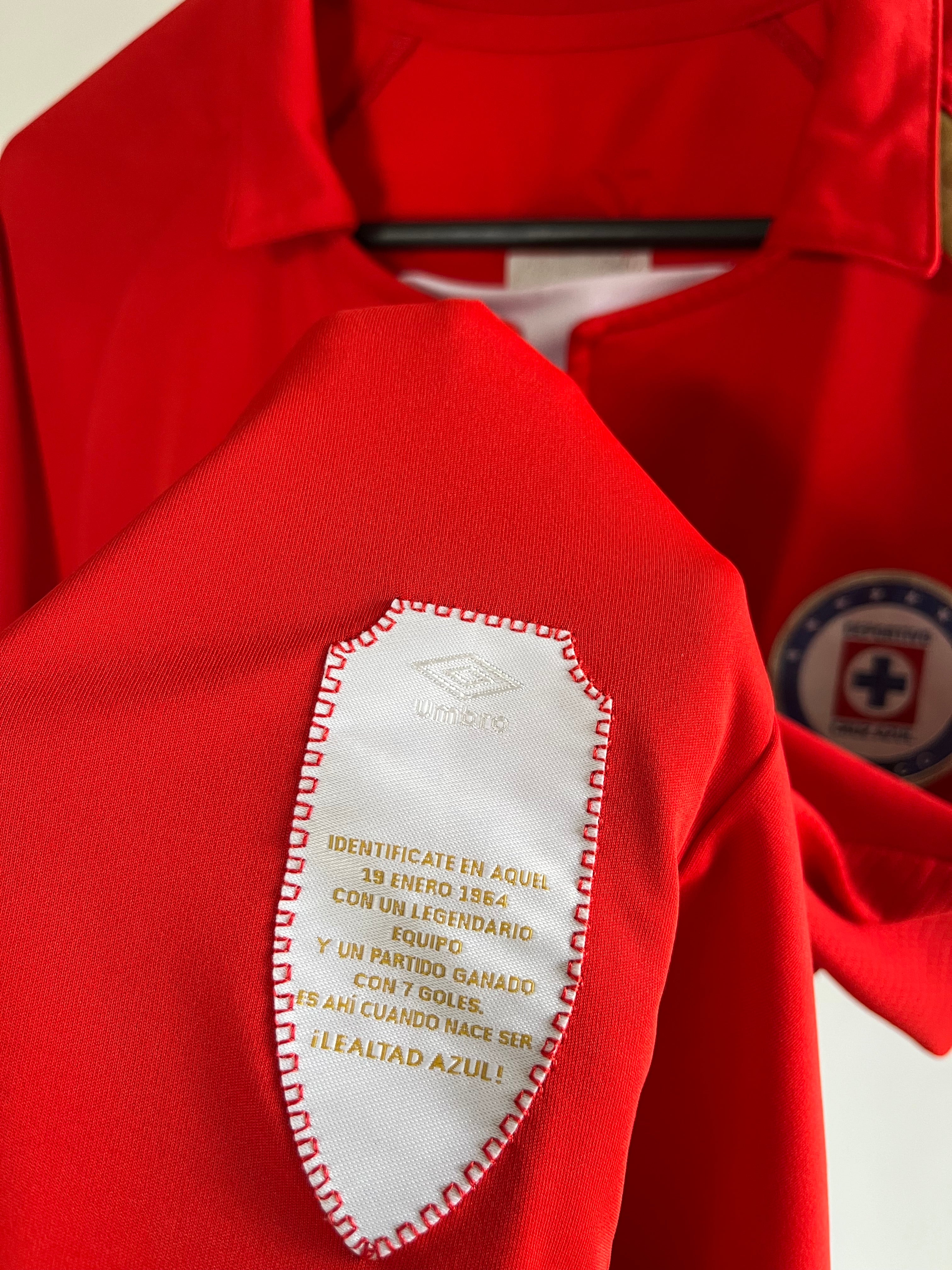 Jersey Original Cruz Azul 2013/14 Conmemorativa 50 años Chaco Gimenez Umbro (Roja)