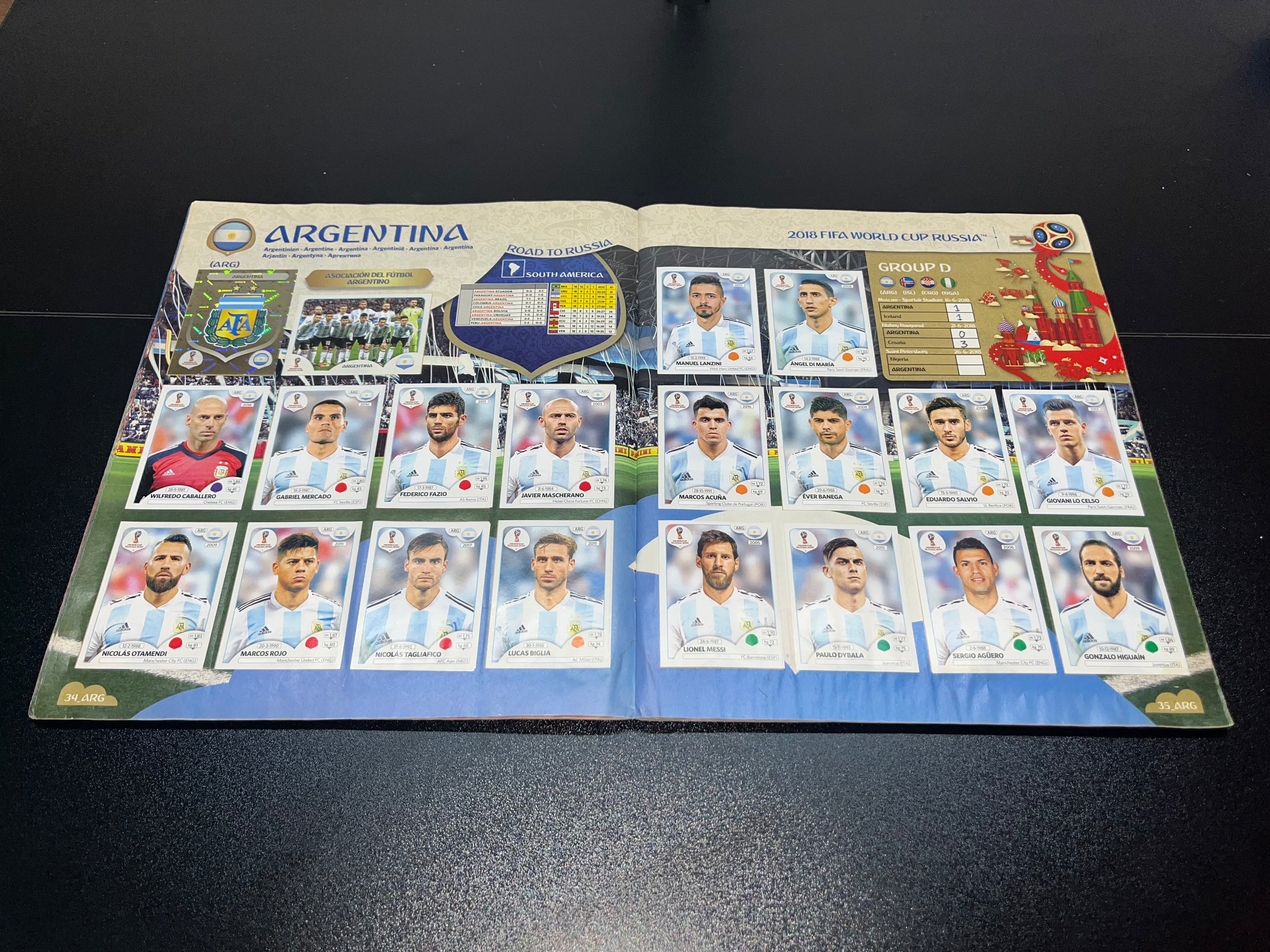Álbum Panini Mundial Rusia 2018 Original 100% Lleno