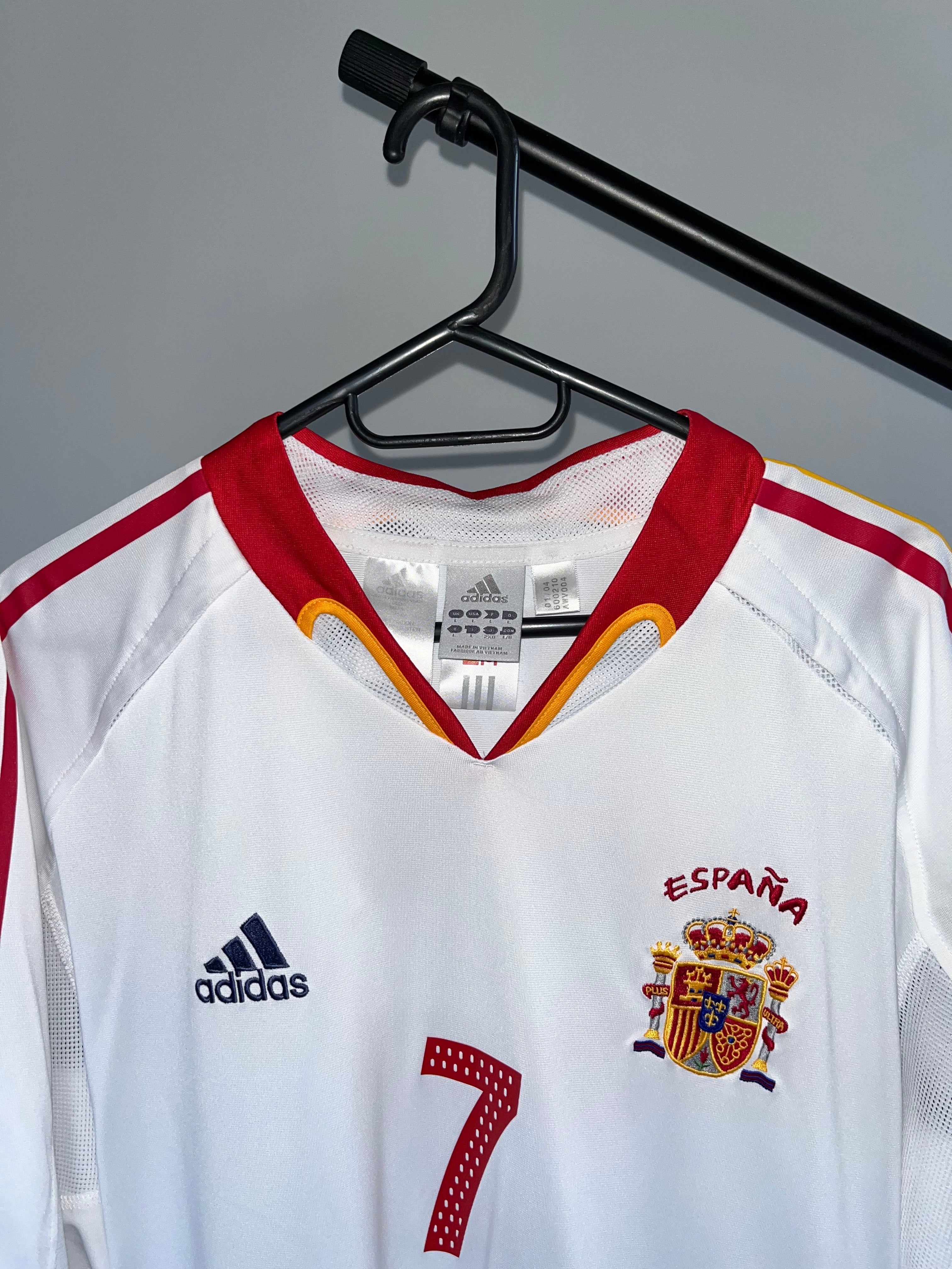 Jersey Original España Eurocopa 2004 Visita Raul 600210 Adidas