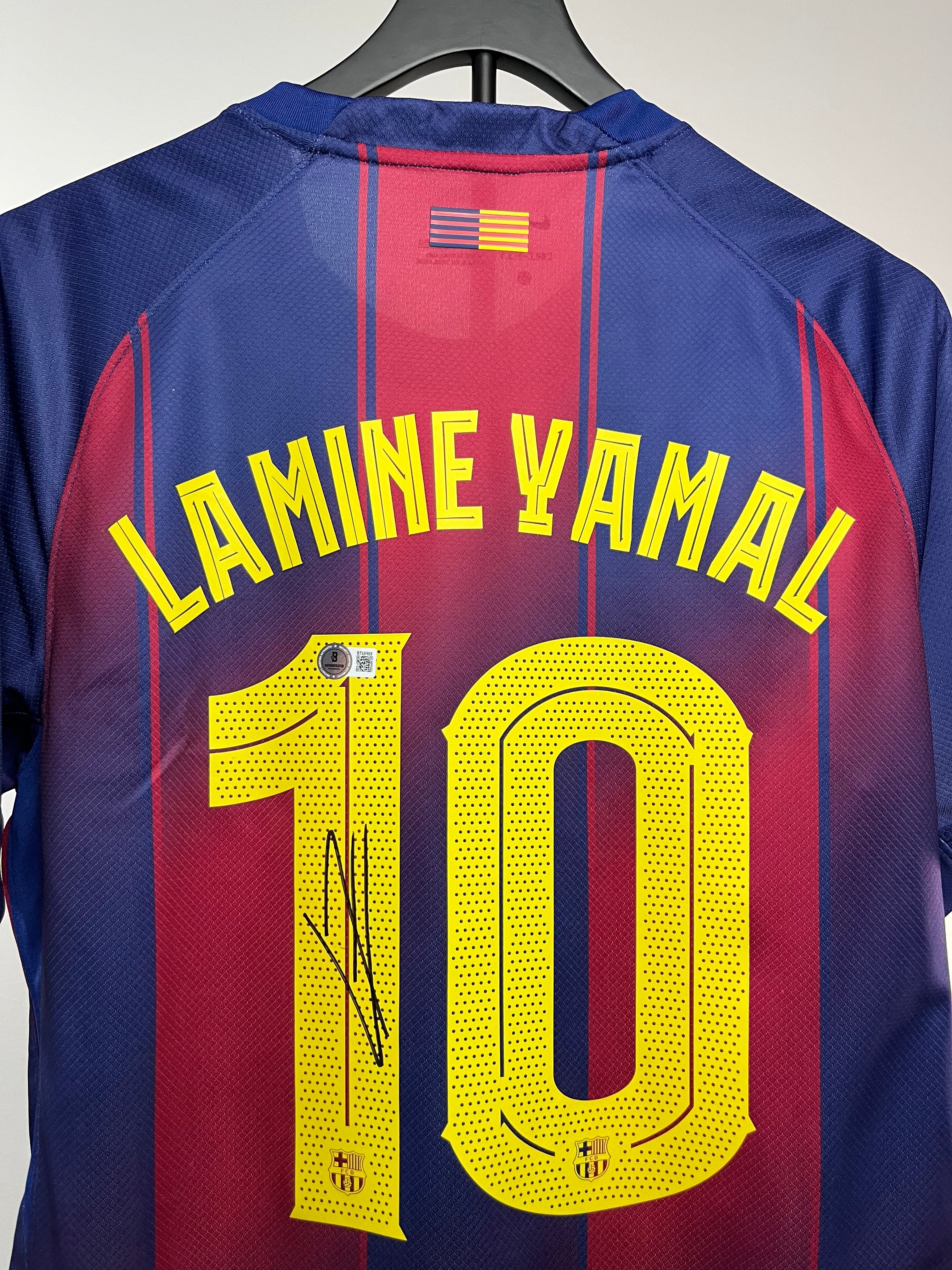 Autógrafo Lamine Yamal | Barcelona 2025-26 certificado Beckett