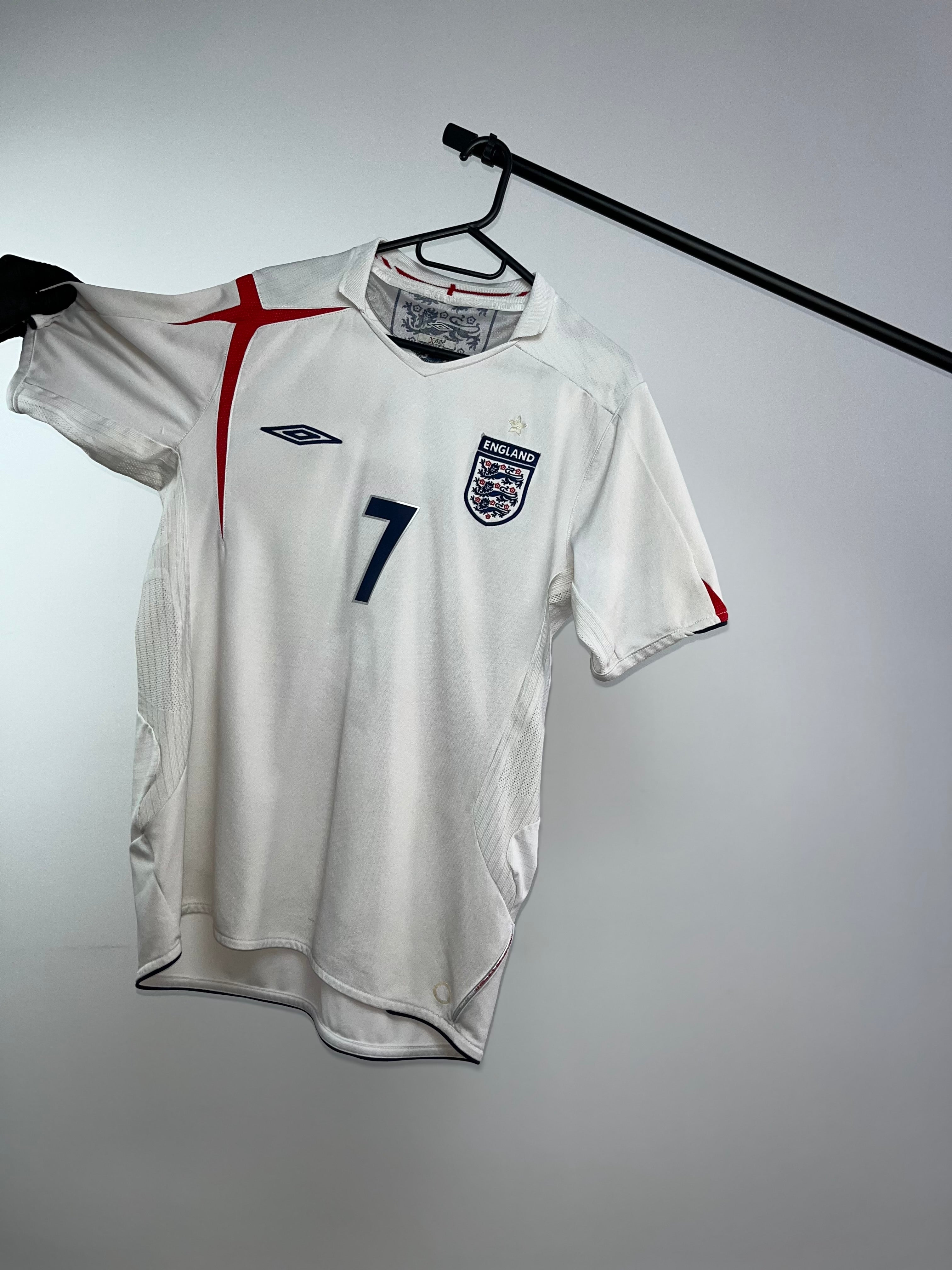 Jersey Original Inglaterra Mundial 2006/08 Local Beckham Umbro