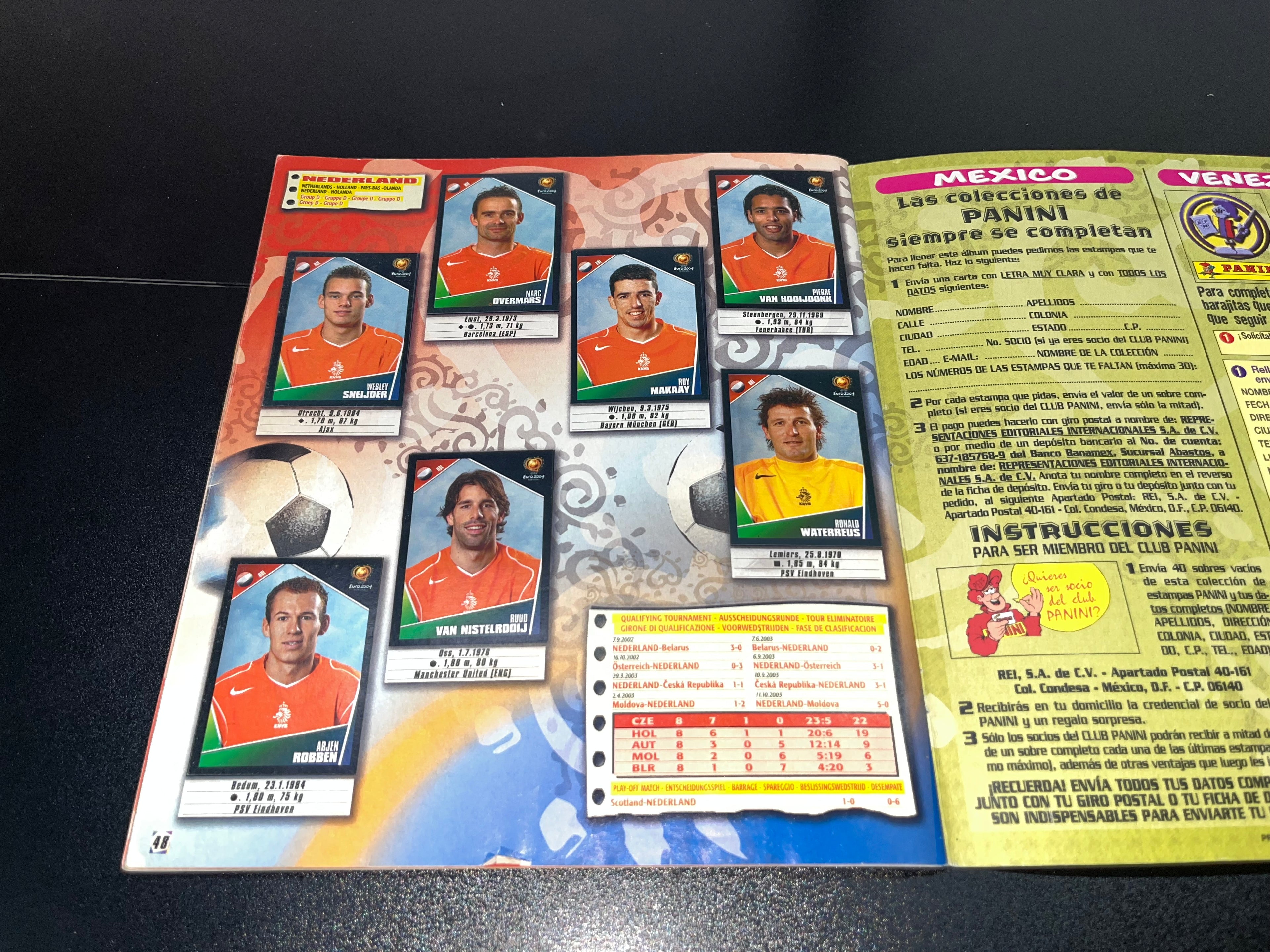 Álbum Panini UEFA Euro 2004 Original 97% Lleno