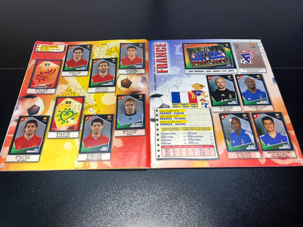 Álbum Panini UEFA Euro 2004 Original 97% Lleno