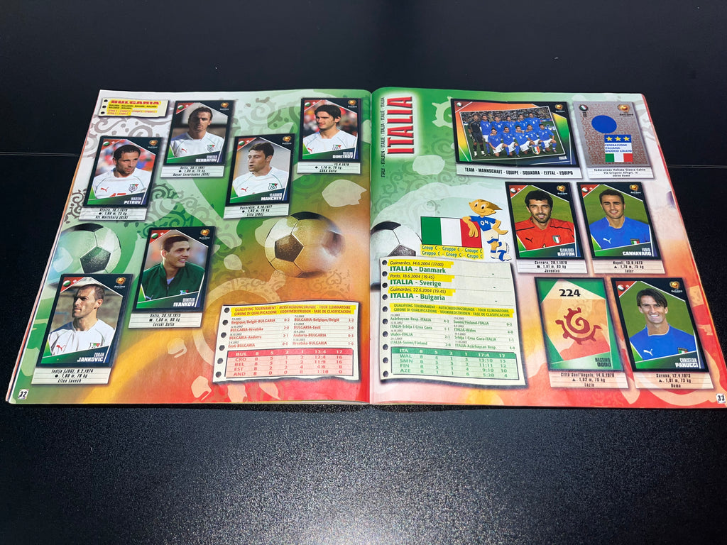 Álbum Panini UEFA Euro 2004 Original 97% Lleno