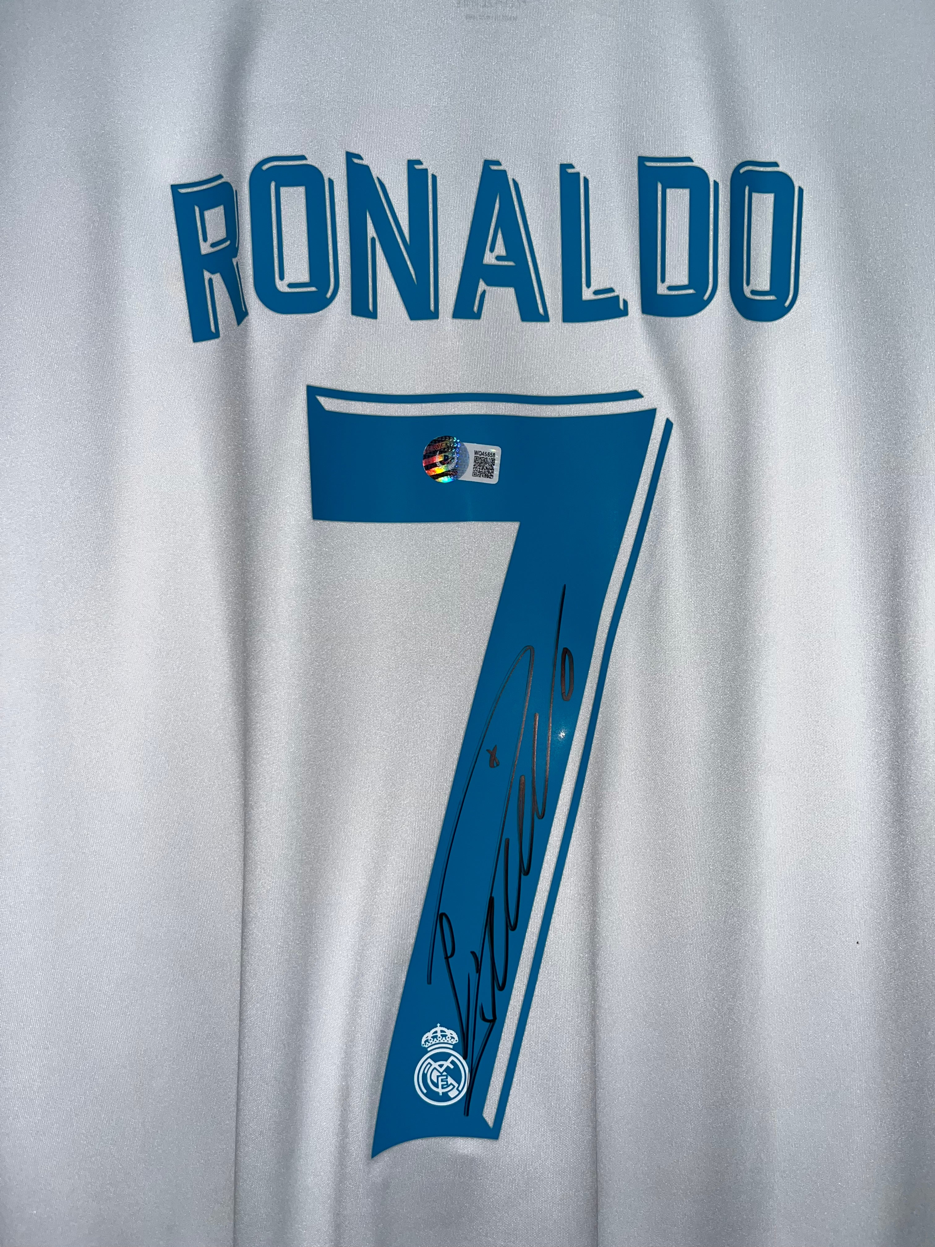 Autógrafo Cristiano Ronaldo | Real Madrid 2017-18 certificado Beckett