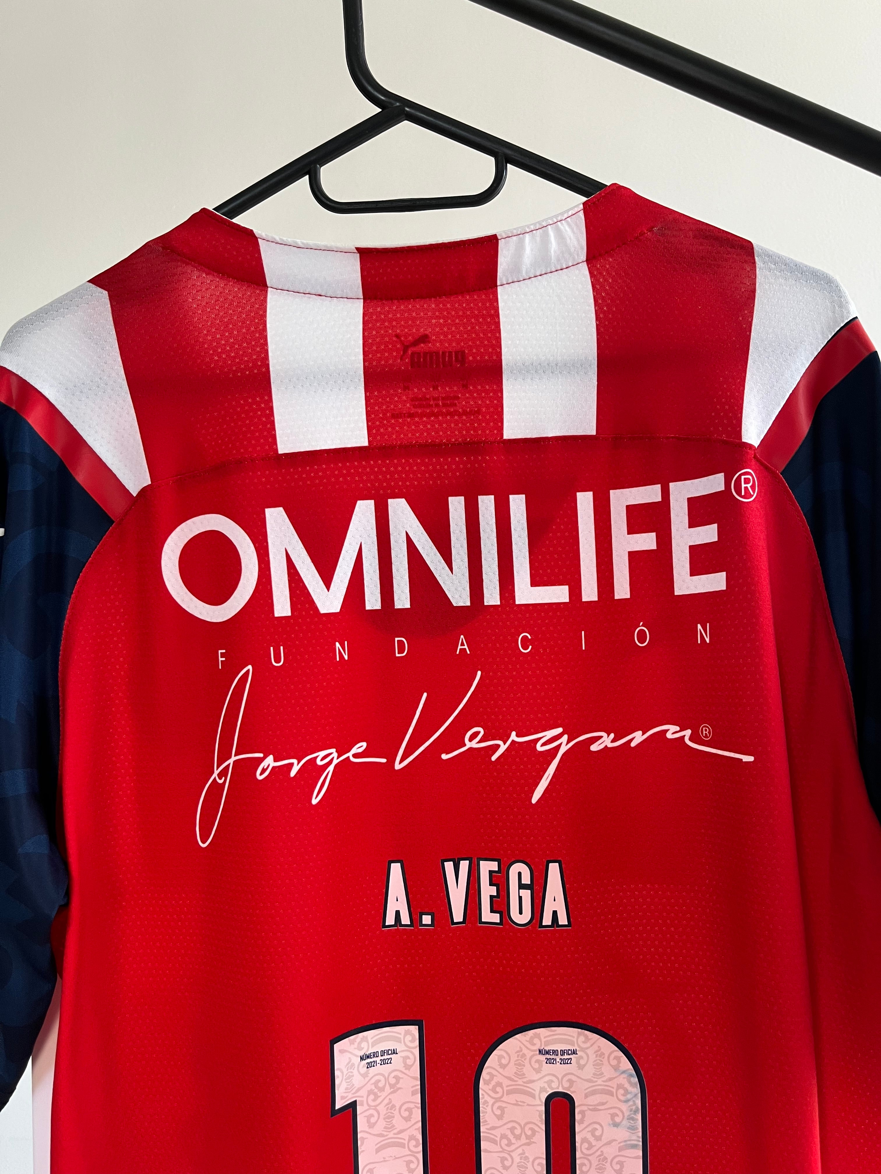 Jersey Original Chivas 2021/22 Local Alexis Vega Puma 705225-01 Version Jugador