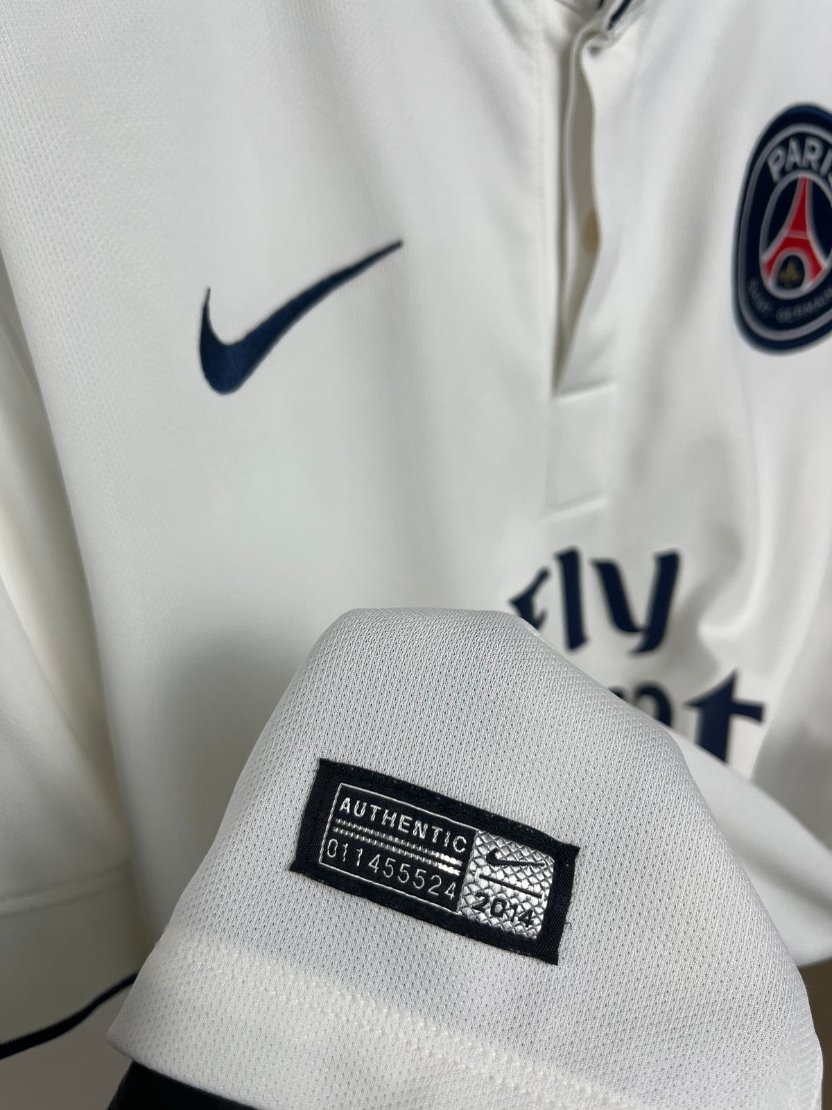 Jersey Original Paris SG 2014/15 Visita 618758-106 Nike