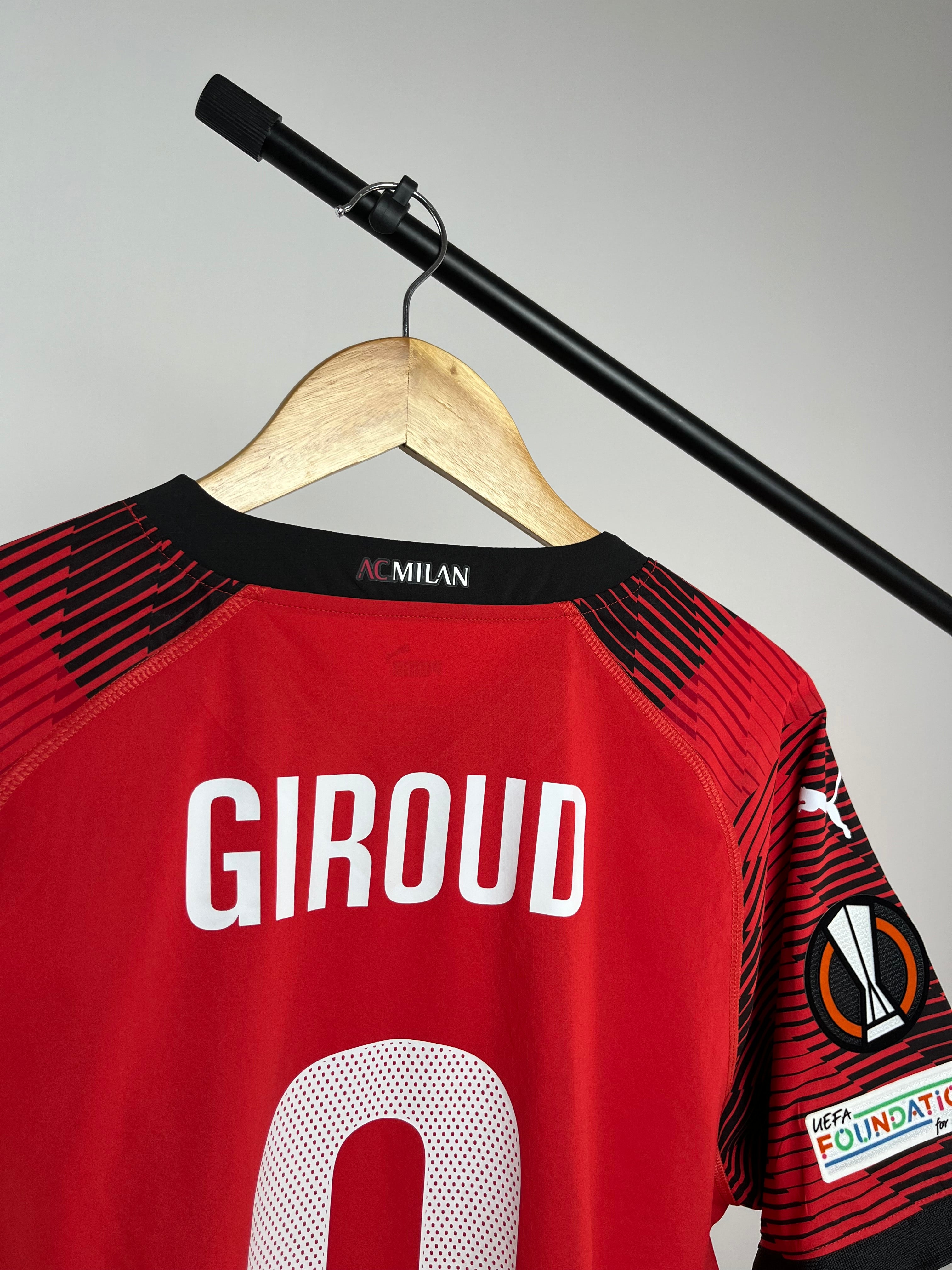 Jersey de Utilería de Olivier Giroud | AC Milan vs Roma Europa League 2023/24 Spare Match Issued