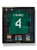 Jersey Usada en Partido amistoso de Edson Álvarez | México 2022-23 Local enmarcada