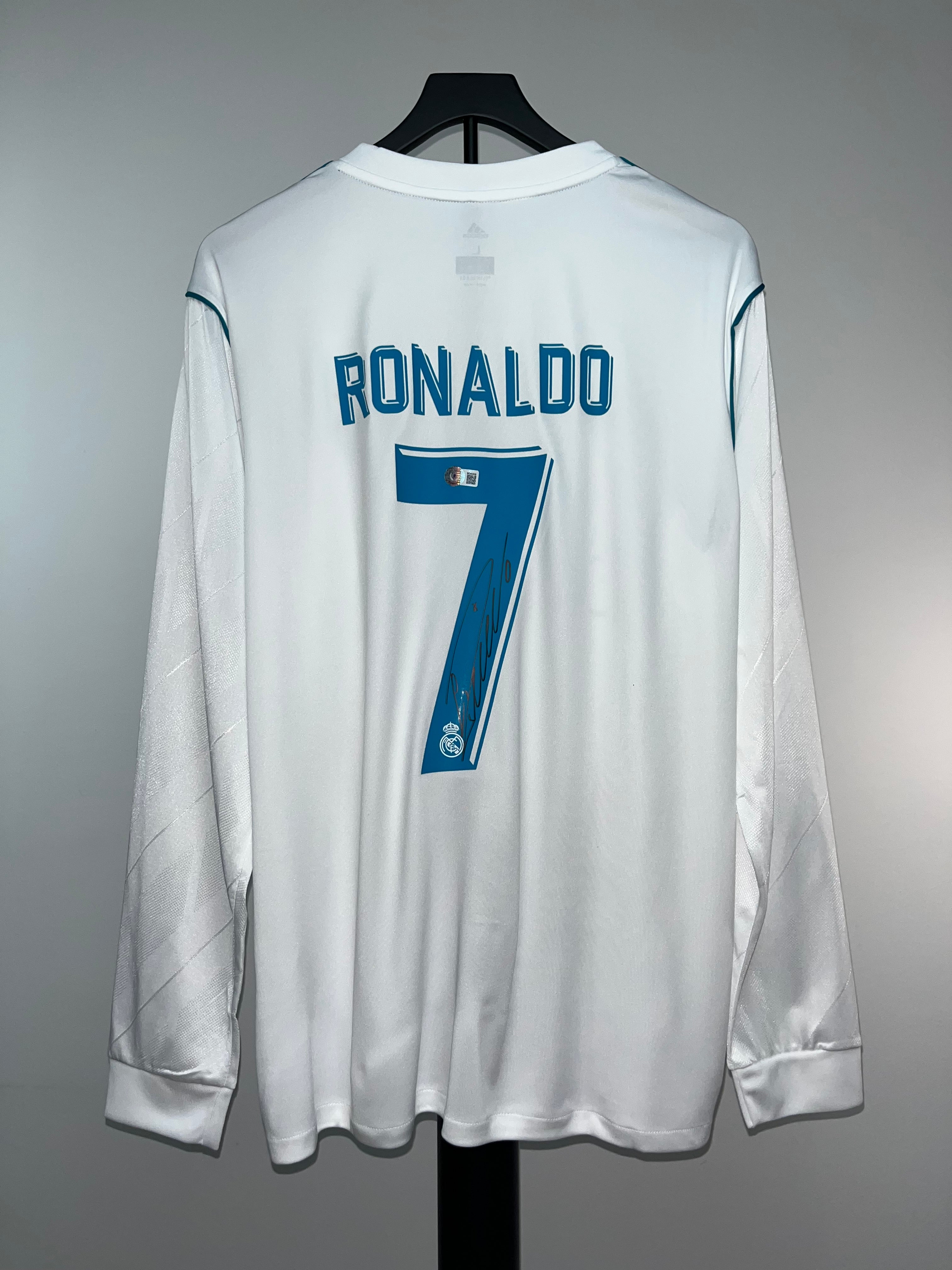 Autógrafo Cristiano Ronaldo | Real Madrid 2017-18 certificado Beckett