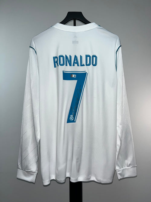 Autógrafo Cristiano Ronaldo | Real Madrid 2017-18 certificado Beckett