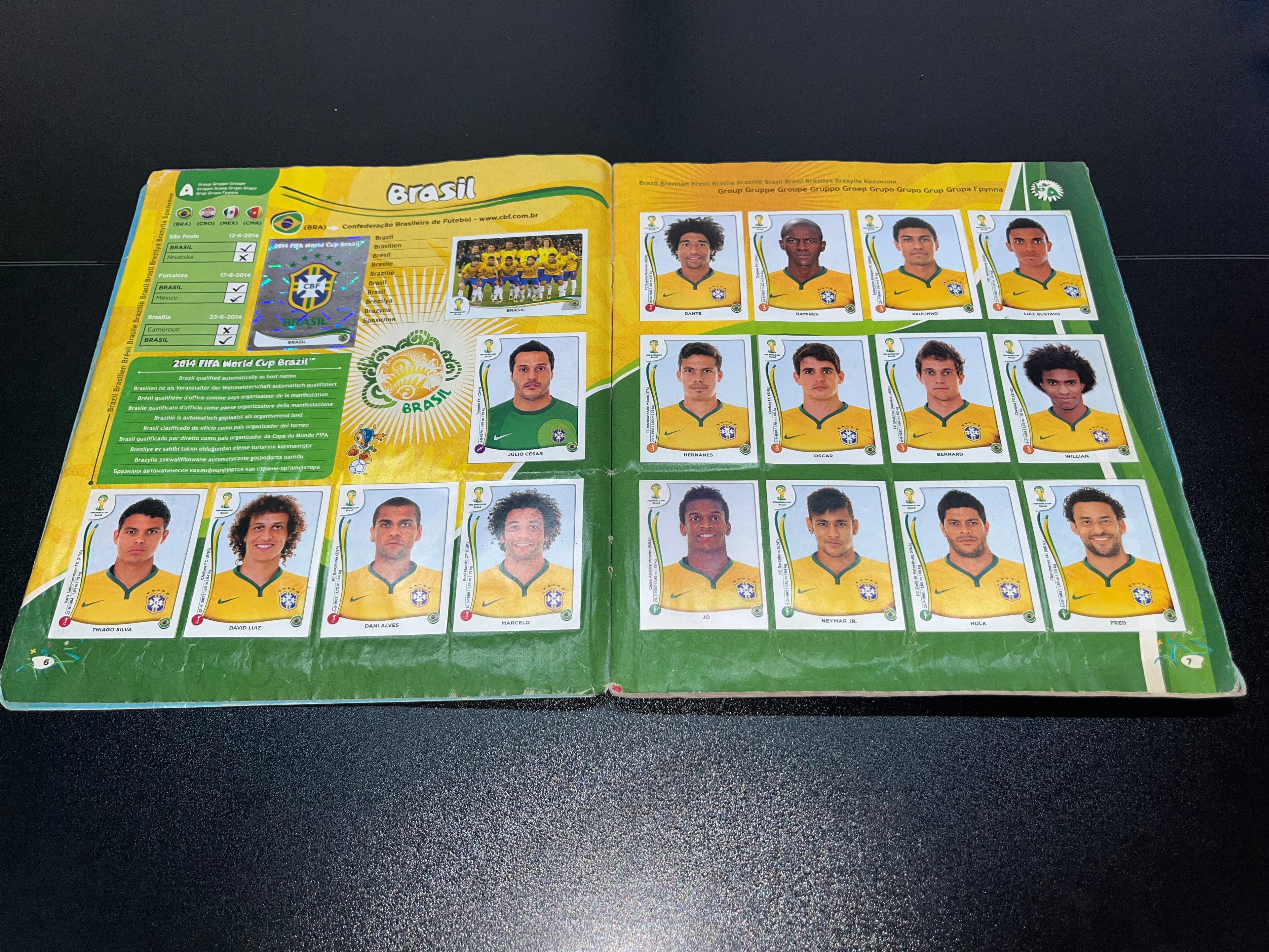 Álbum Panini Mundial Brasil 2014 Original 100% Lleno