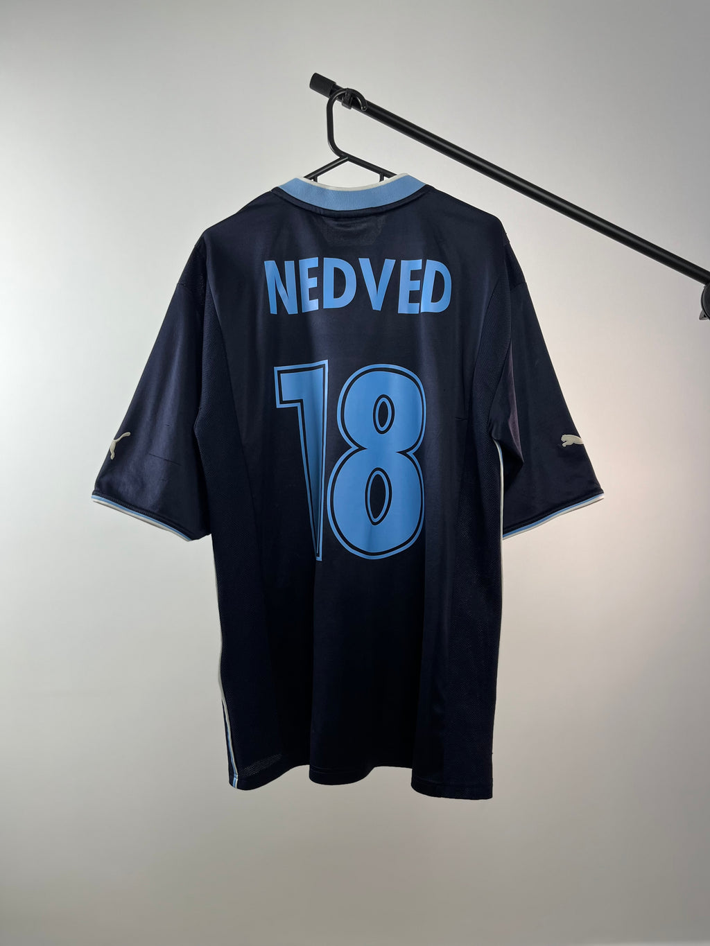 Jersey Original Lazio 2000/01 Visita Nedved Puma (Retro/Vintage/Clasica)
