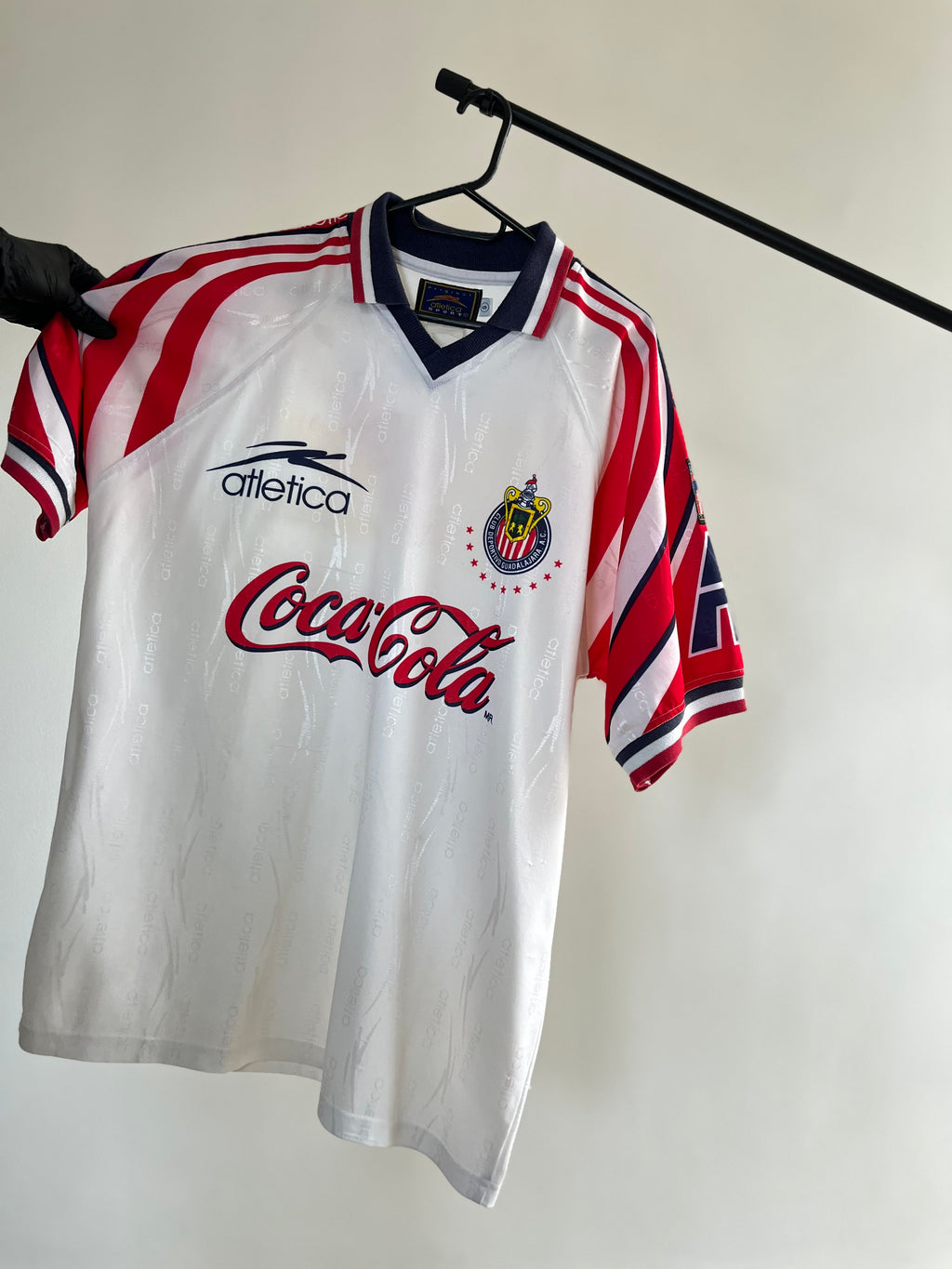 Jersey Original Chivas 1998/99 Visita Blanco Atletica (Coca Cola)
