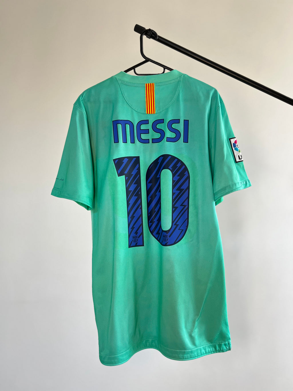 Jersey Original Barcelona 2010/11 Visita Messi 382358-310 Nike Menta