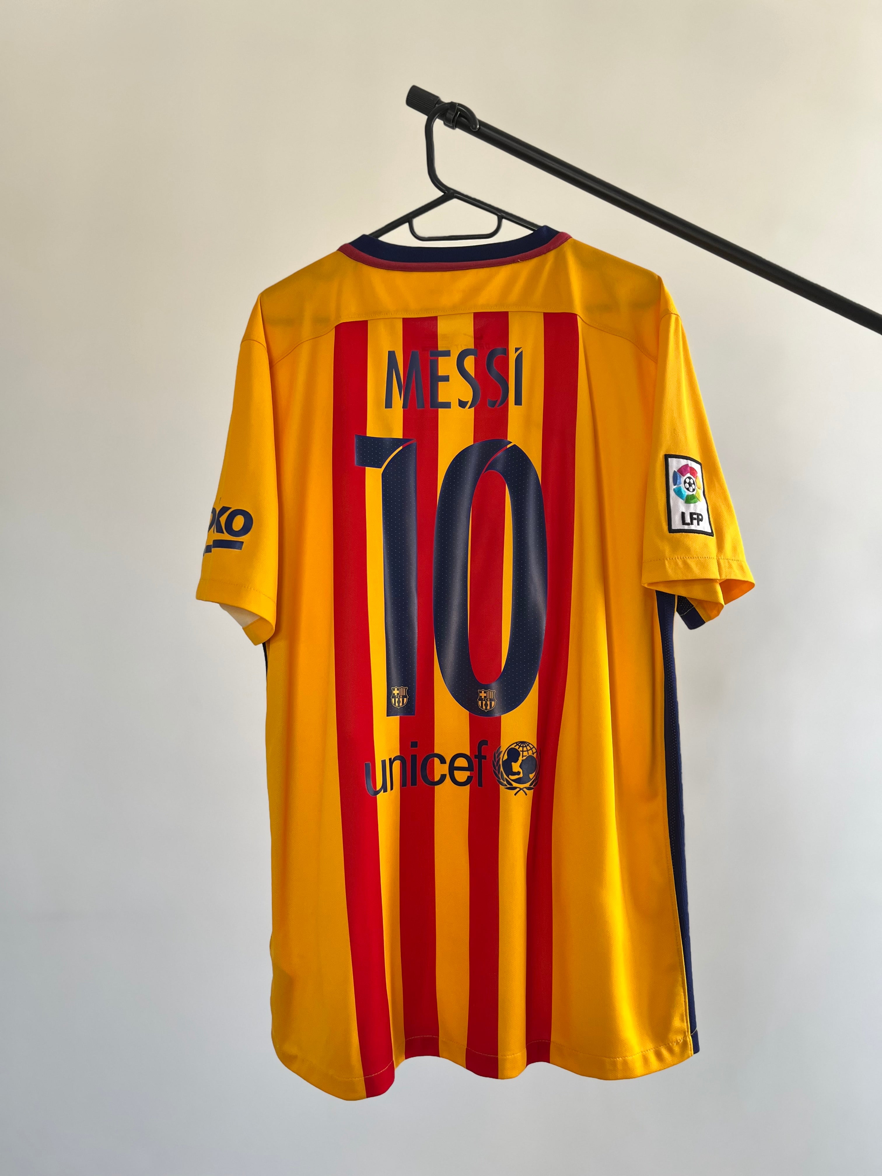 Jersey Original Barcelona 2015/16 Visita Messi 658785-740 Nike
