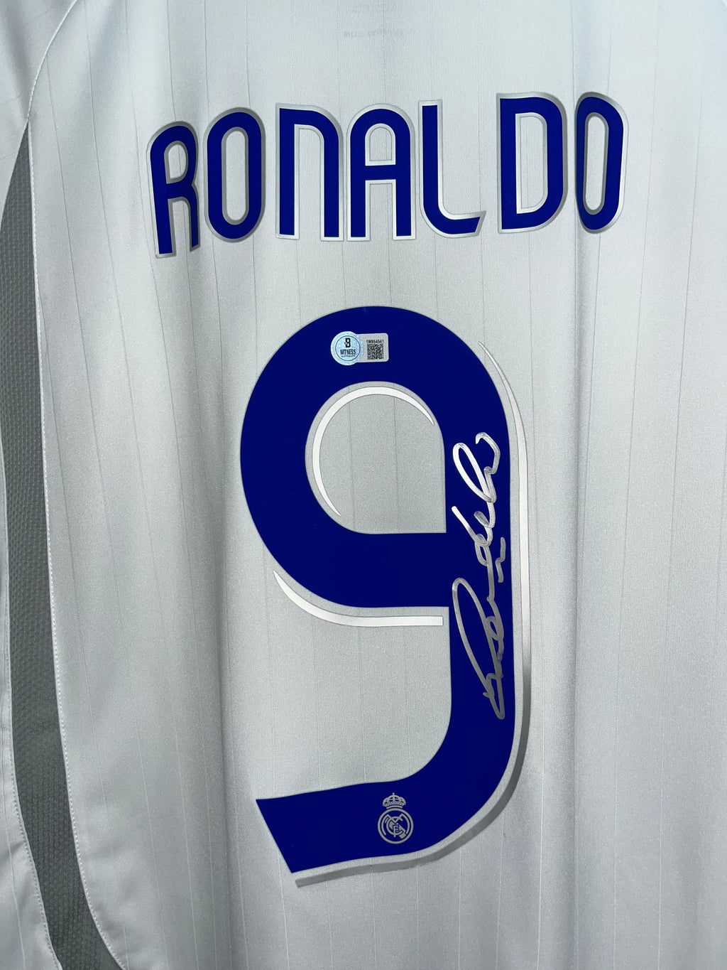 Autógrafo Ronaldo Nazário | Real Madrid 2006-07 certificada Beckett