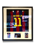 Autógrafo de Neymar Jr. | Jersey FC Barcelona 2014/15 Certificada Beckett enmarcada
