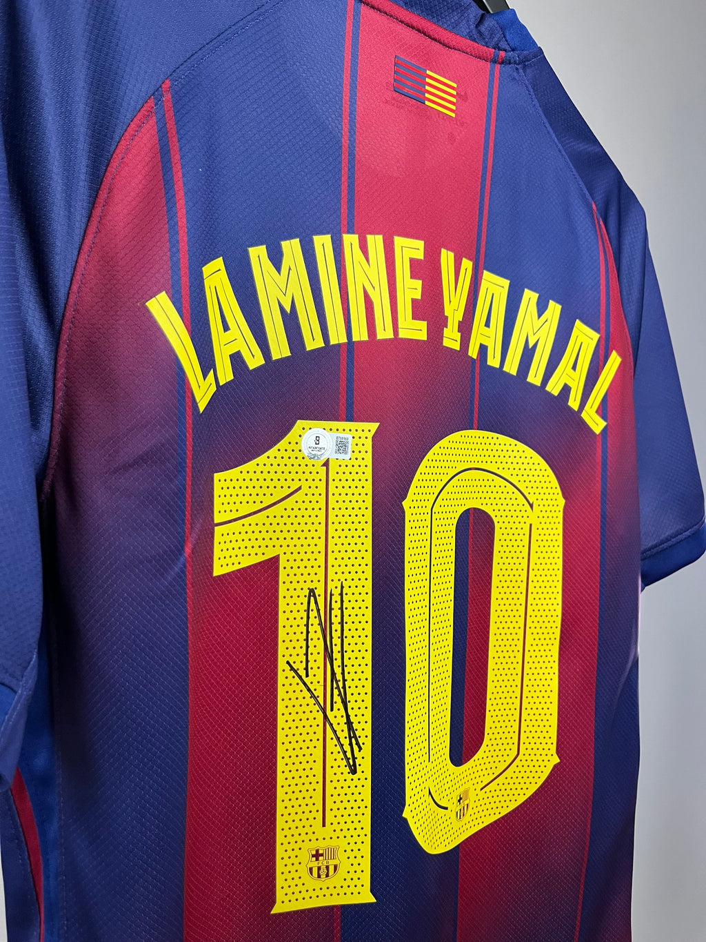 Autógrafo Lamine Yamal | Barcelona 2025-26 certificado Beckett