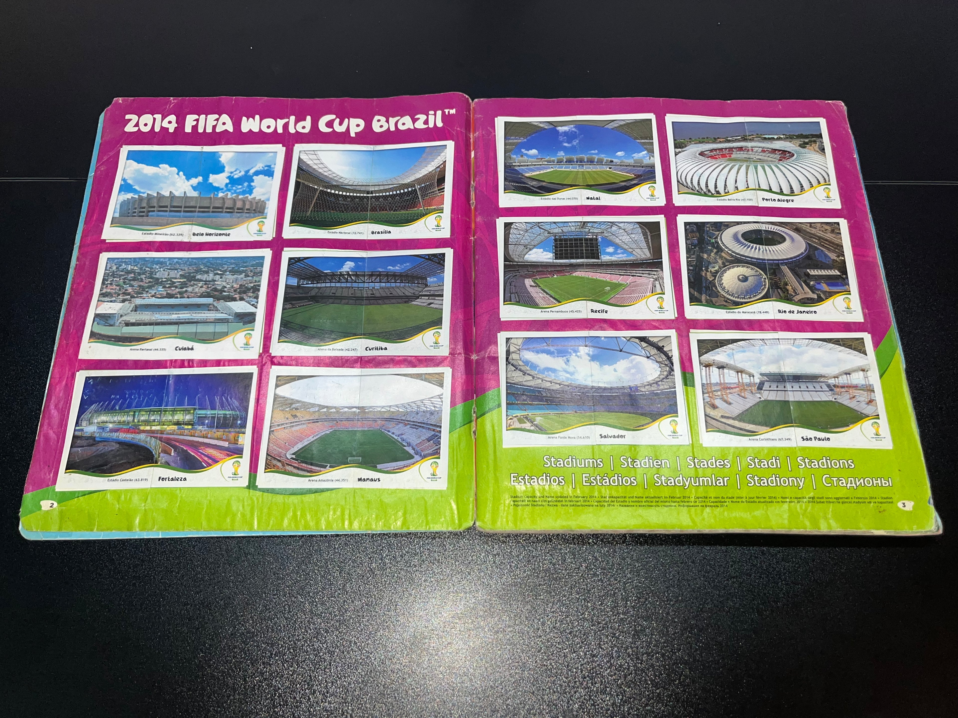 Álbum Panini Mundial Brasil 2014 Original 100% Lleno