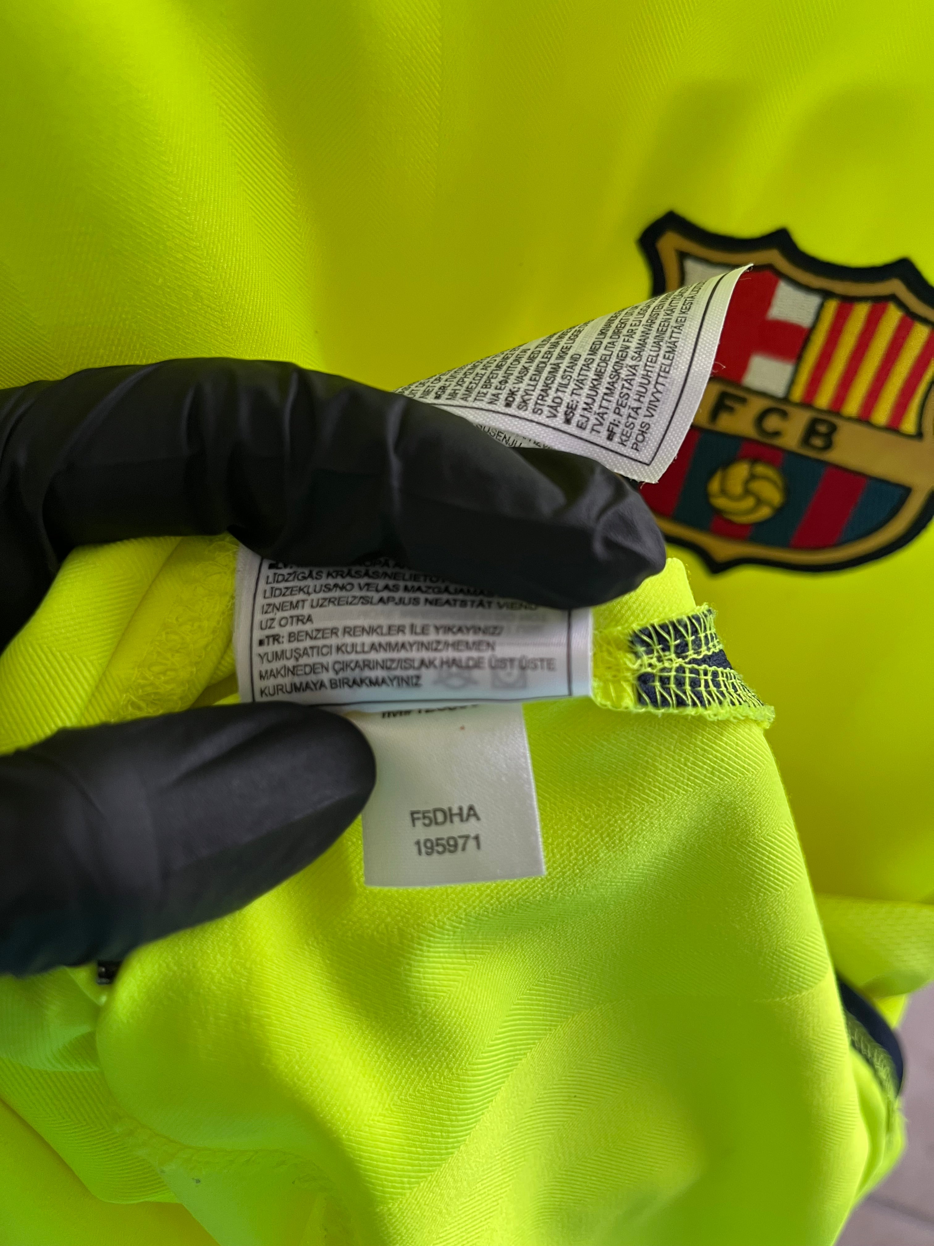 Jersey Original Barcelona 2010/11 Visita Ronaldinho 195971 Nike Limon