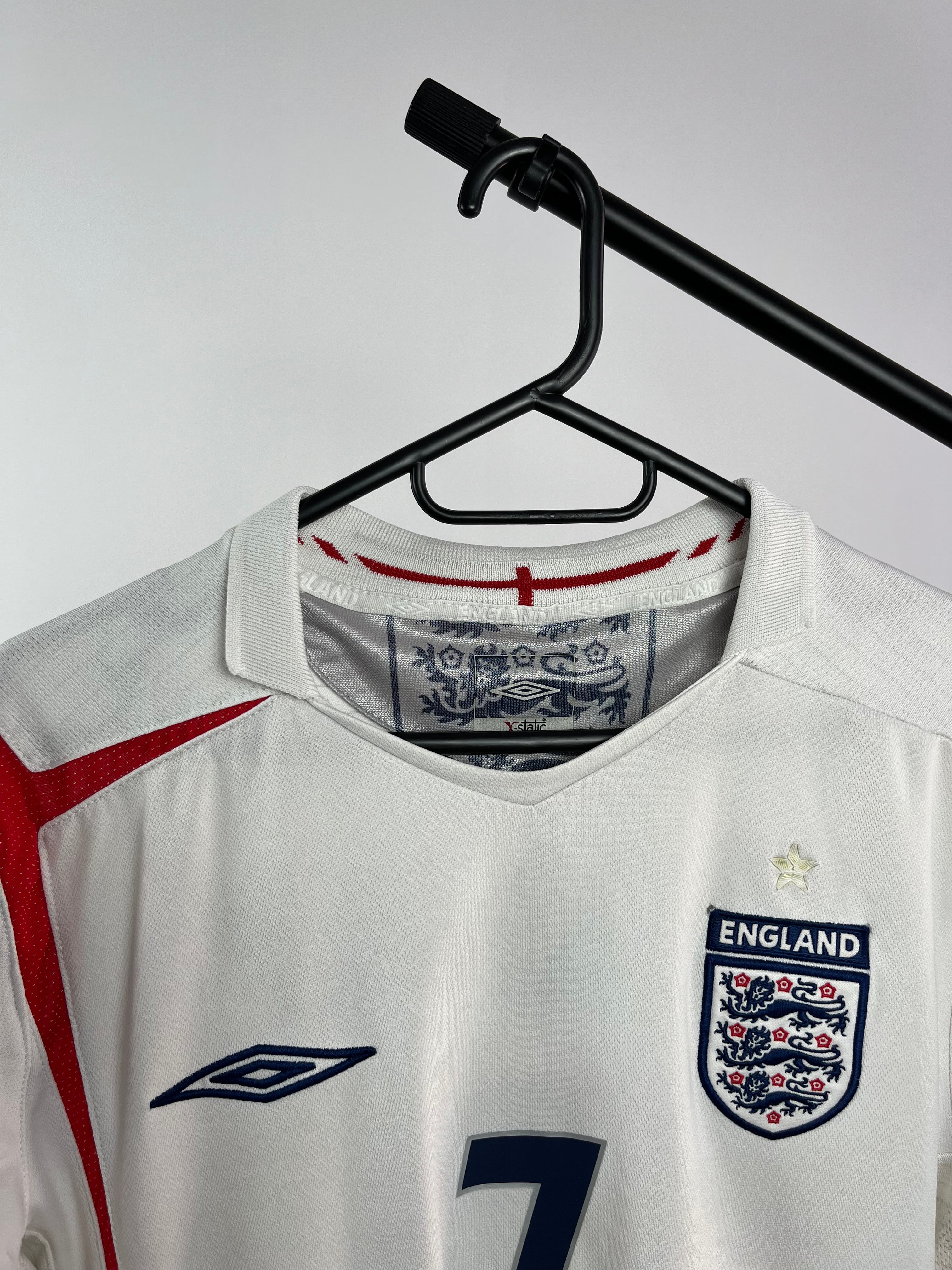 Jersey Original Inglaterra Mundial 2006/08 Local Beckham Umbro