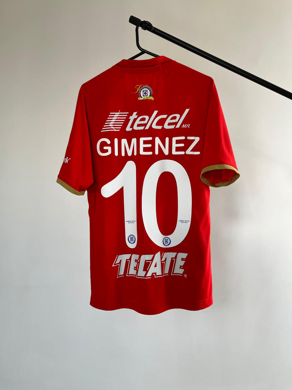 Jersey Original Cruz Azul 2013/14 Conmemorativa 50 años Chaco Gimenez Umbro (Roja)