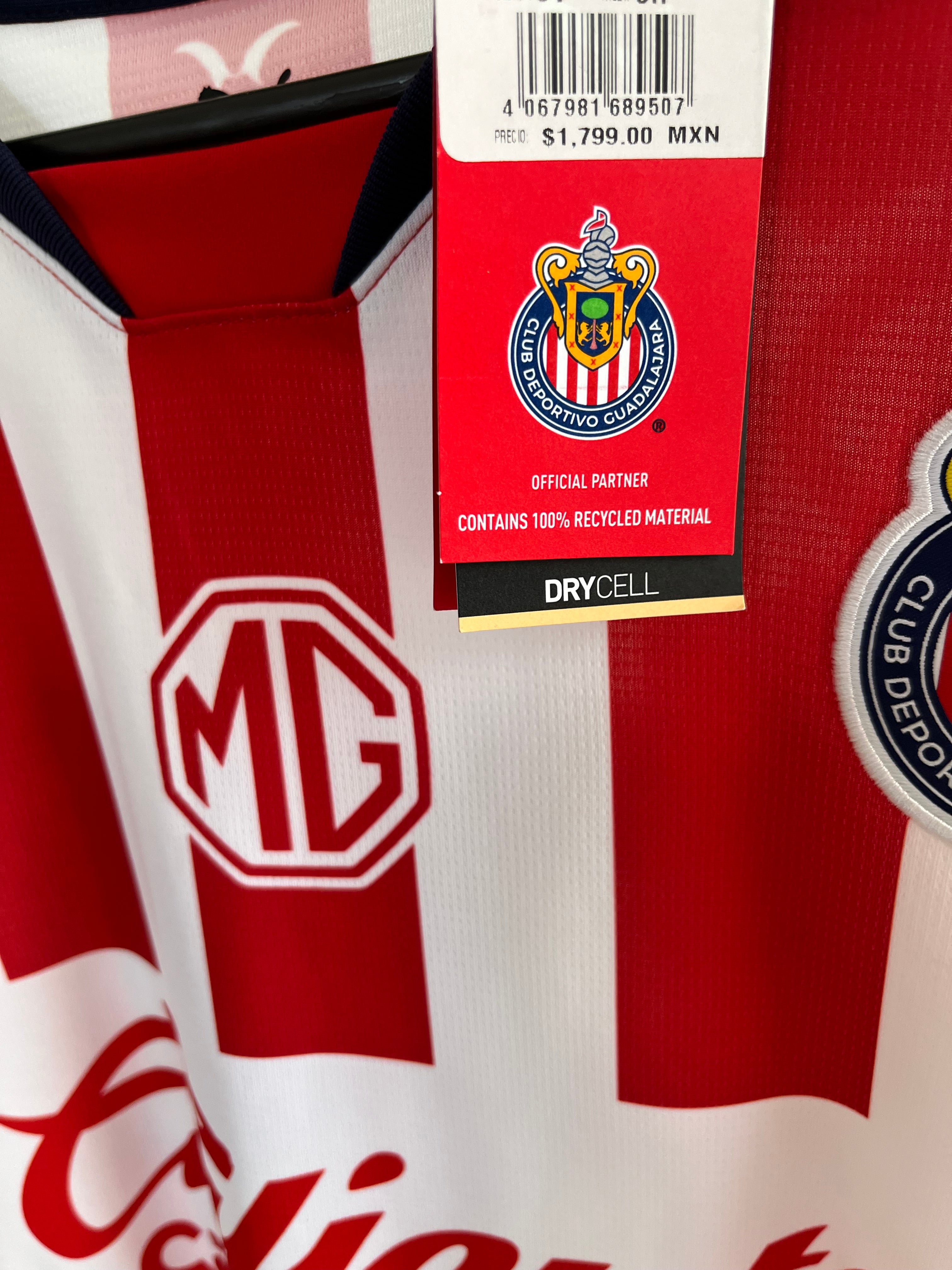 Jersey Original Chivas 2024/25 Local 706245-01 Puma Hormiga o Piojo (Escoger Dorsal)