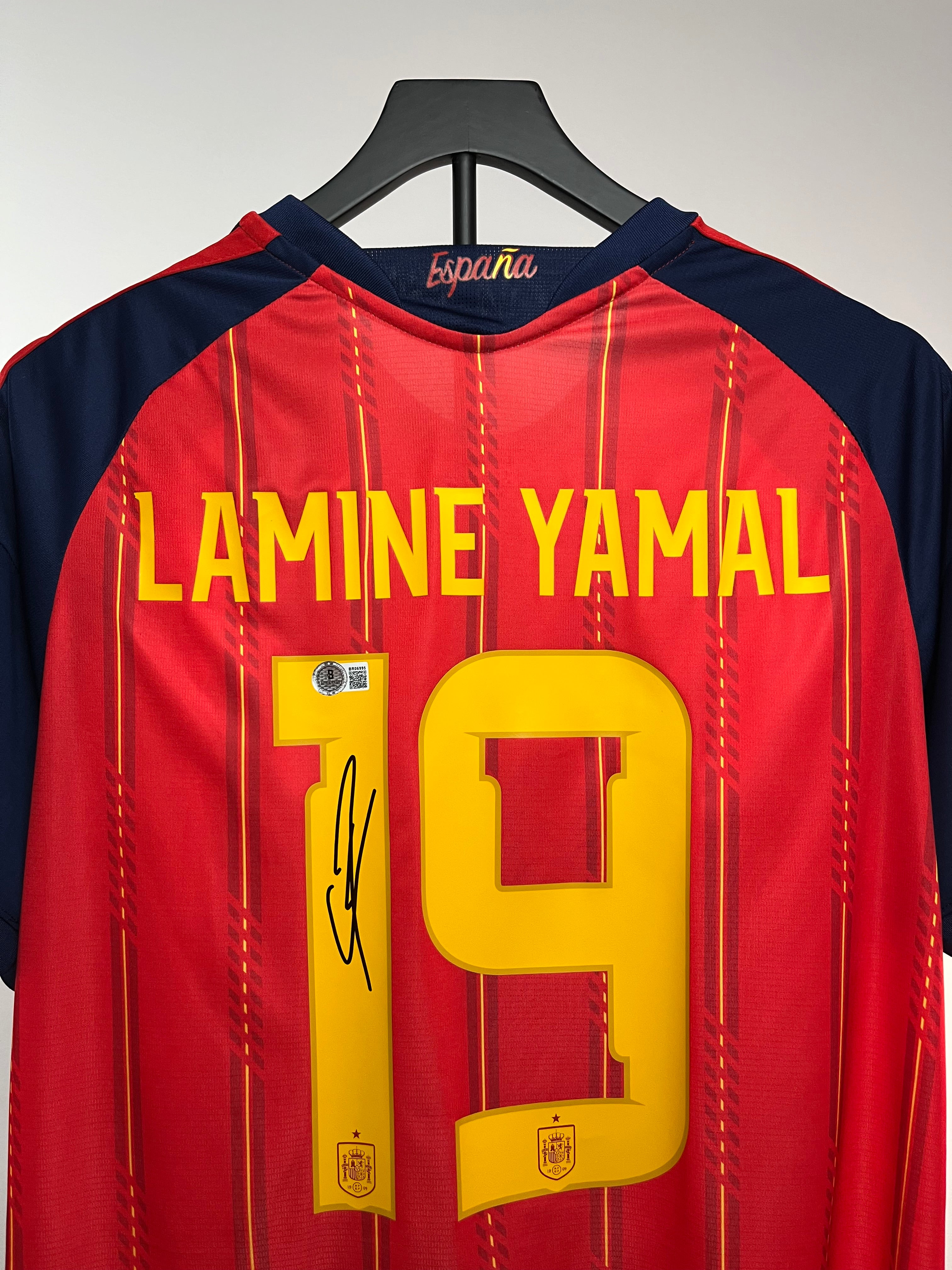 Autógrafo Lamine Yamal | España Mundial 2026 Local certificada Beckett