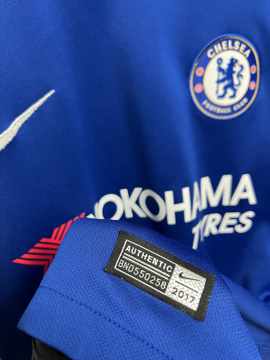 Jersey Original Chelsea 2017/18 Local Hazard 905513-496 Nike