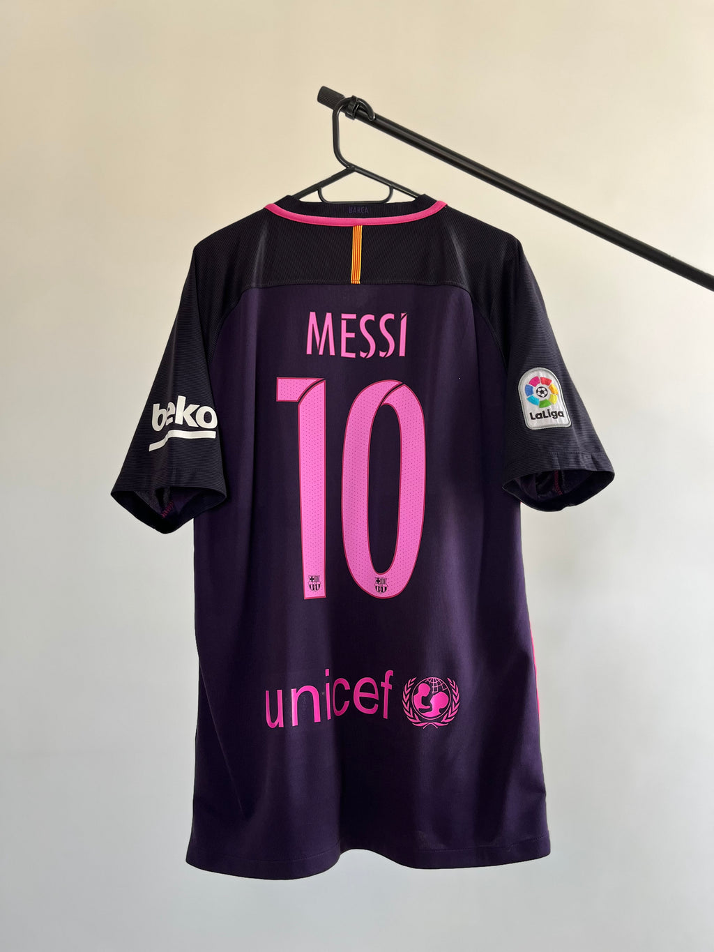 Jersey Original Barcelona 2016/17 Visita Messi 776844-525 Nike