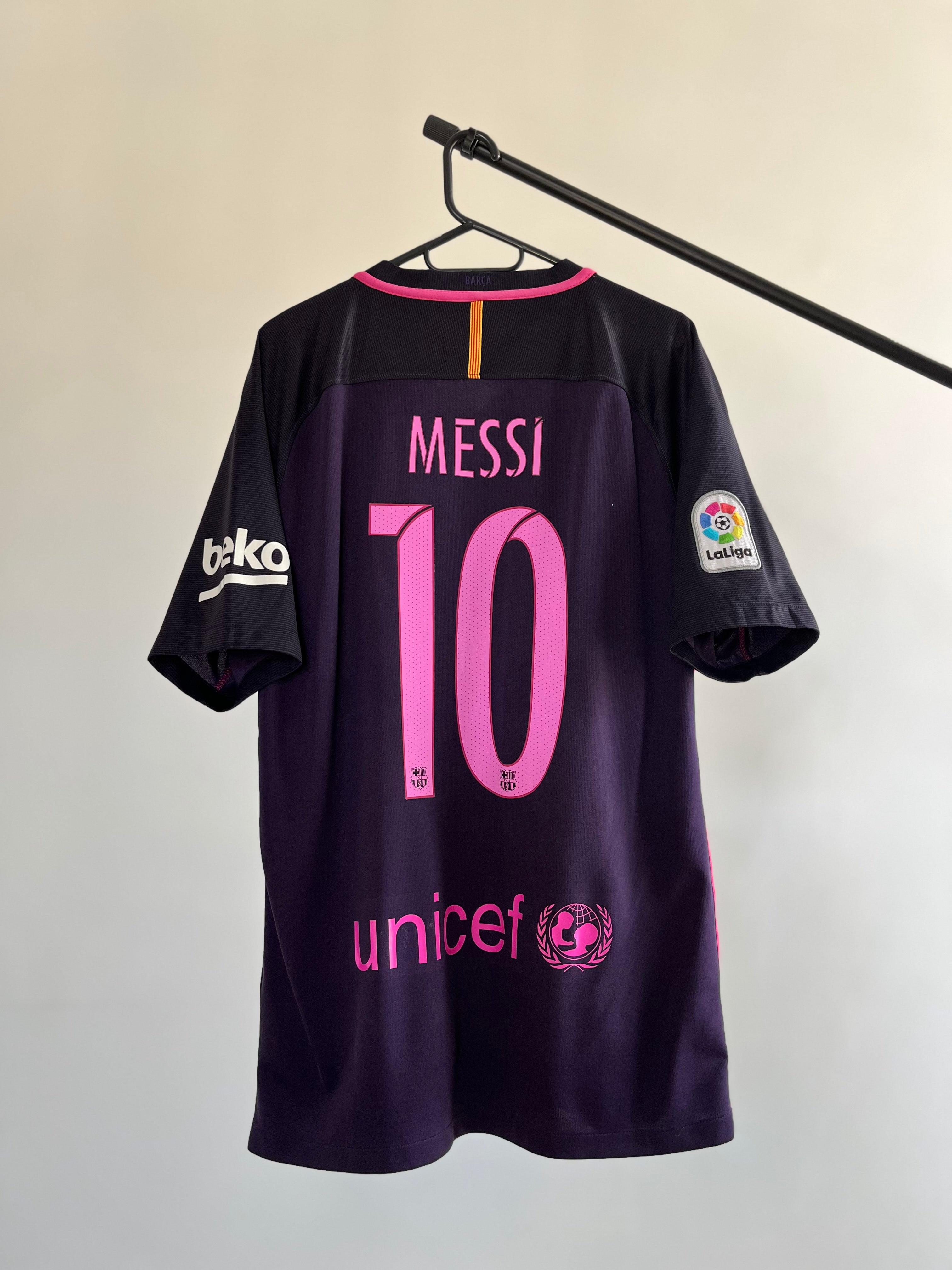 Jersey Original Barcelona 2016/17 Visita Messi 776844-525 Nike