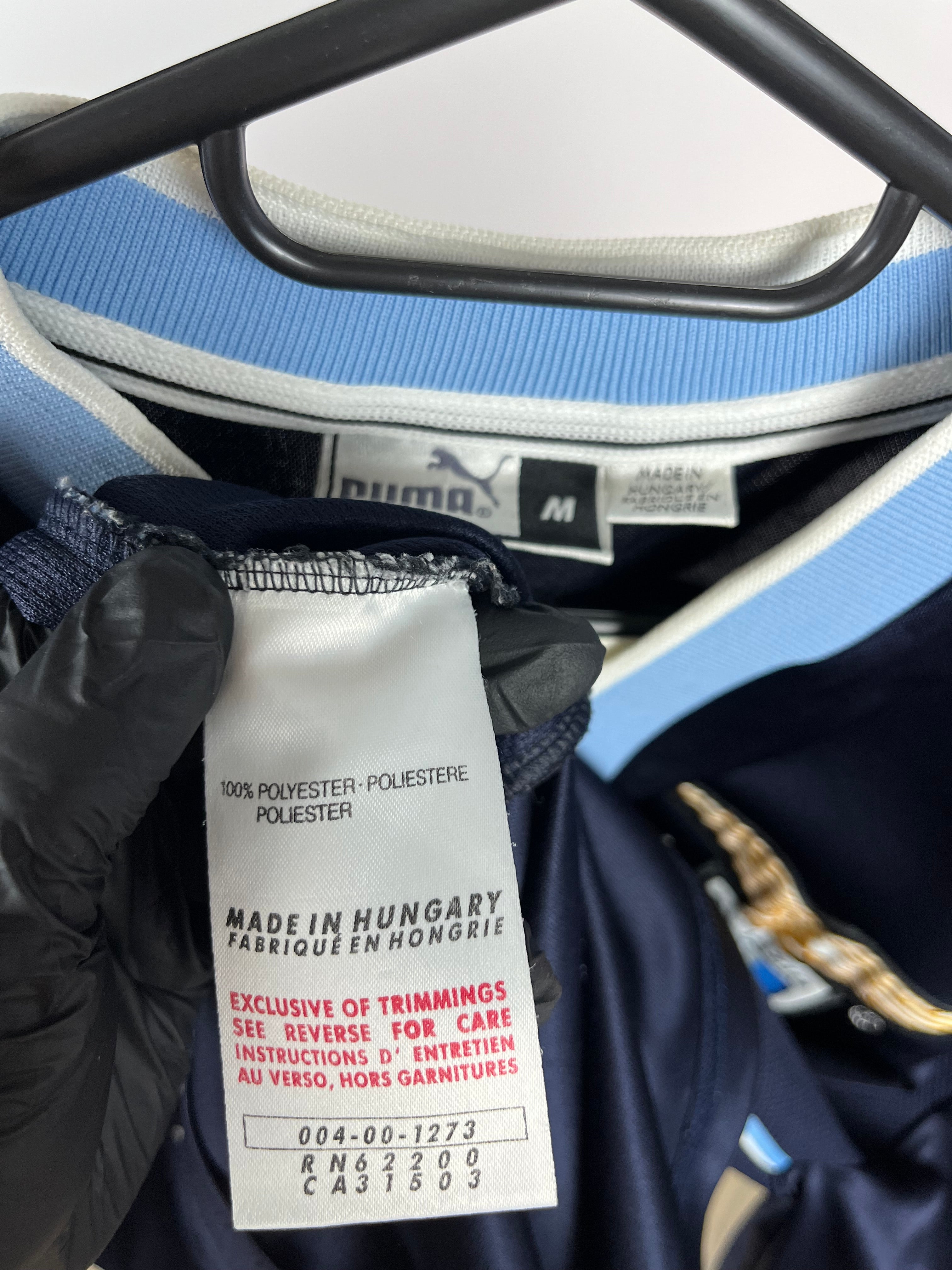 Jersey Original Lazio 2000/01 Visita Nedved Puma (Retro/Vintage/Clasica)
