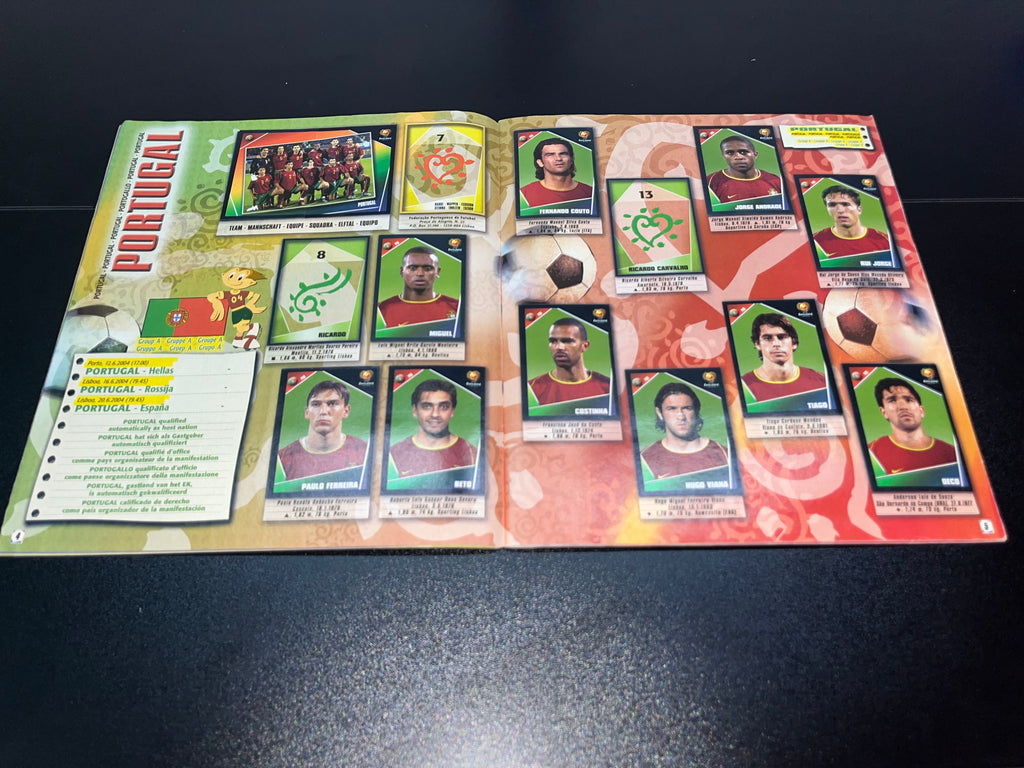 Álbum Panini UEFA Euro 2004 Original 97% Lleno