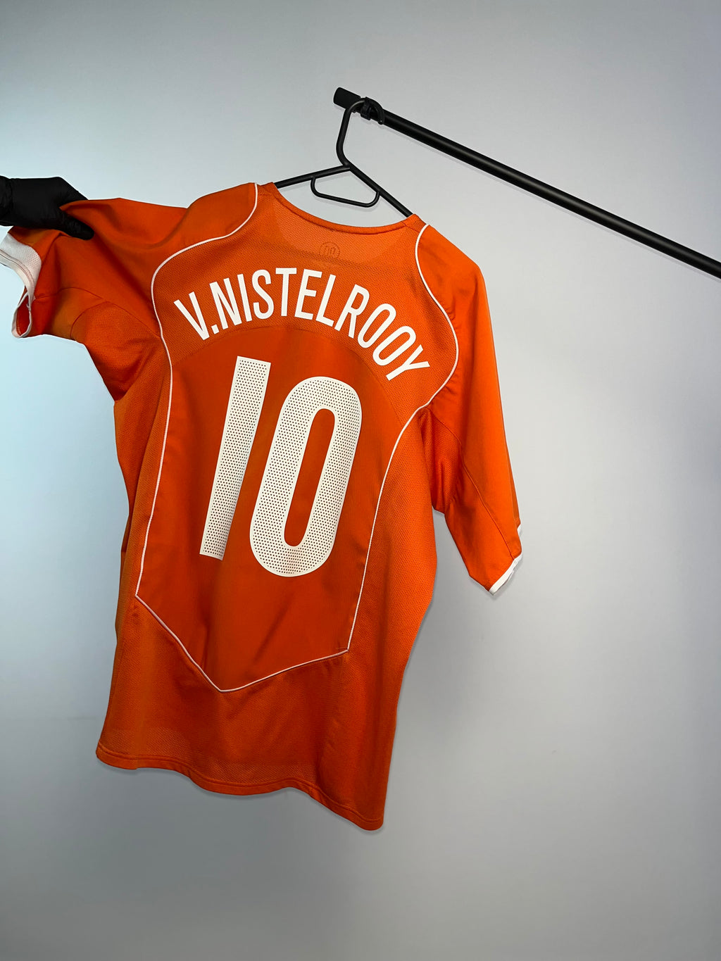 Jersey Original Holanda Eurocopa 2004/05 Local Nistelrooy 116606 Nike Total 90 Naranja