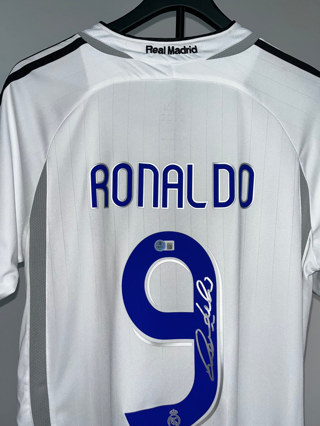Autógrafo Ronaldo Nazário | Real Madrid 2006-07 certificada Beckett