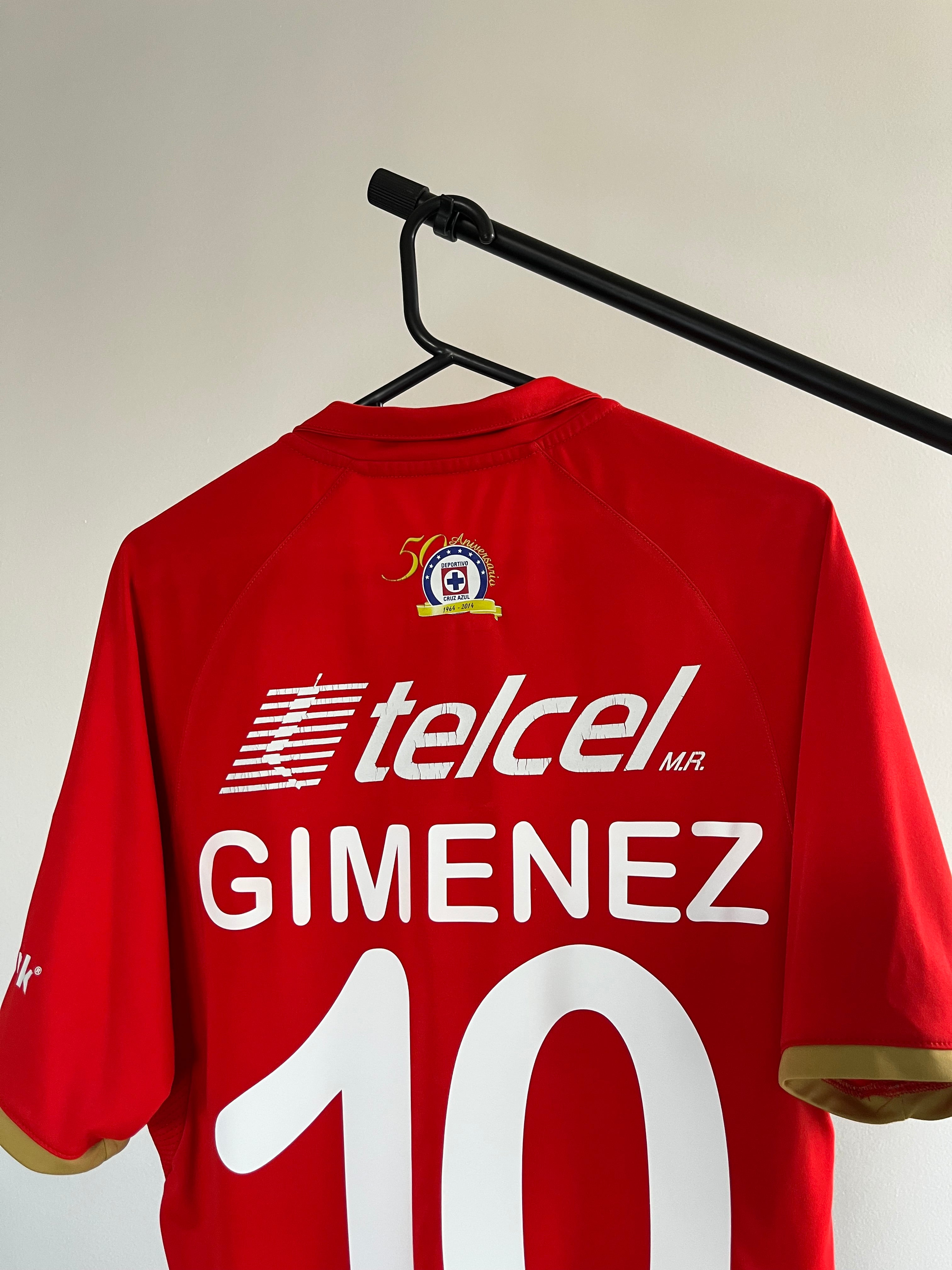 Jersey Original Cruz Azul 2013/14 Conmemorativa 50 años Chaco Gimenez Umbro (Roja)
