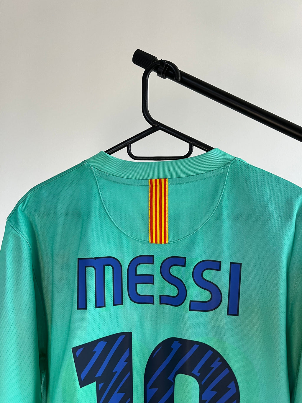 Jersey Original Barcelona 2010/11 Visita Messi 382358-310 Nike Menta