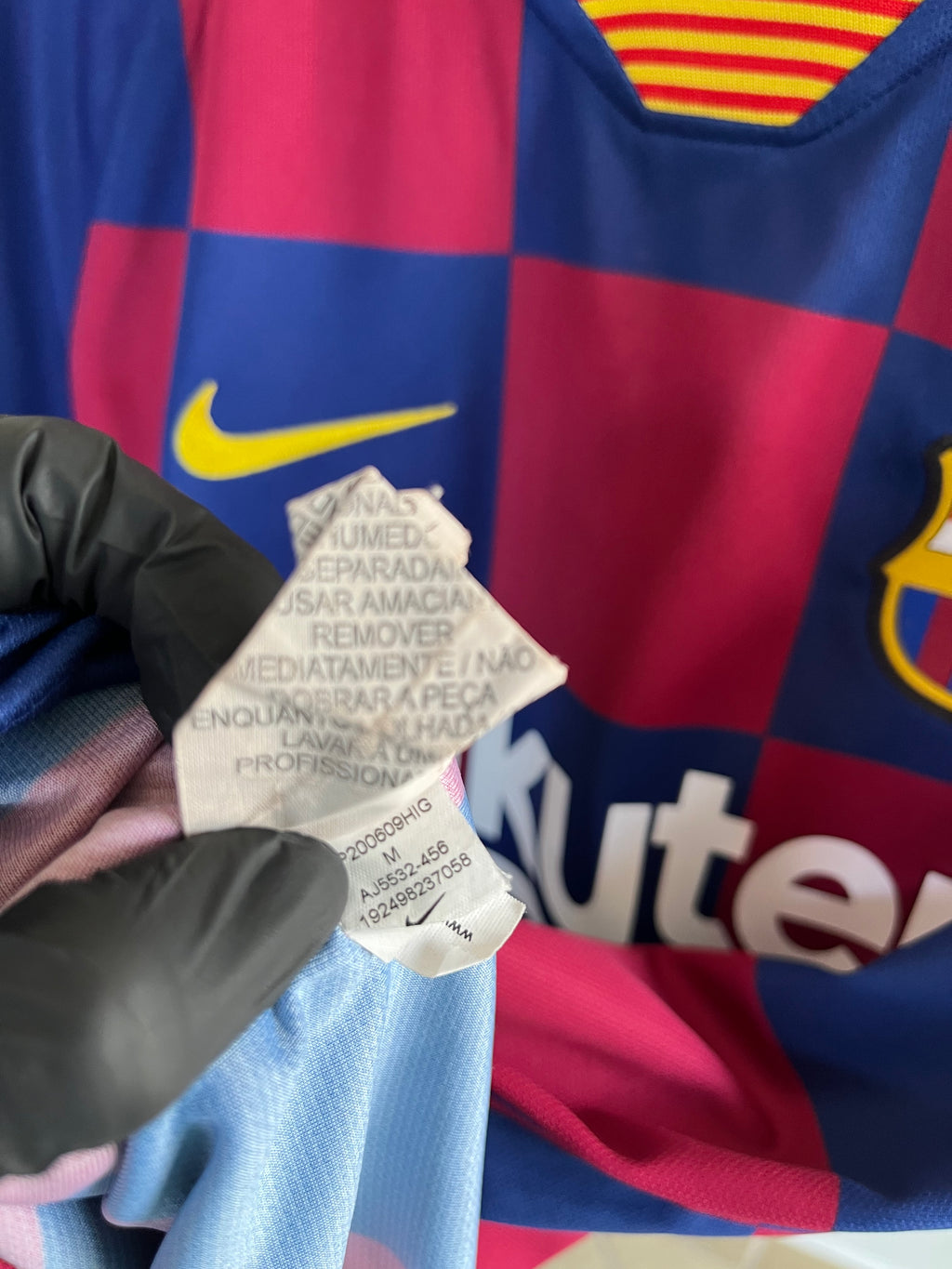 Jersey Original Barcelona 2019/20 Local Messi AJ5532-456 Nike