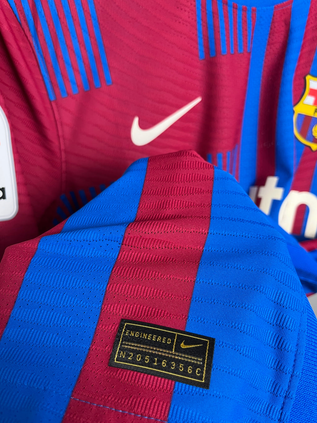 Jersey de Utilería de Gavi | Barcelona vs Atlético de Madrid 2021/22 Spare Match Issued