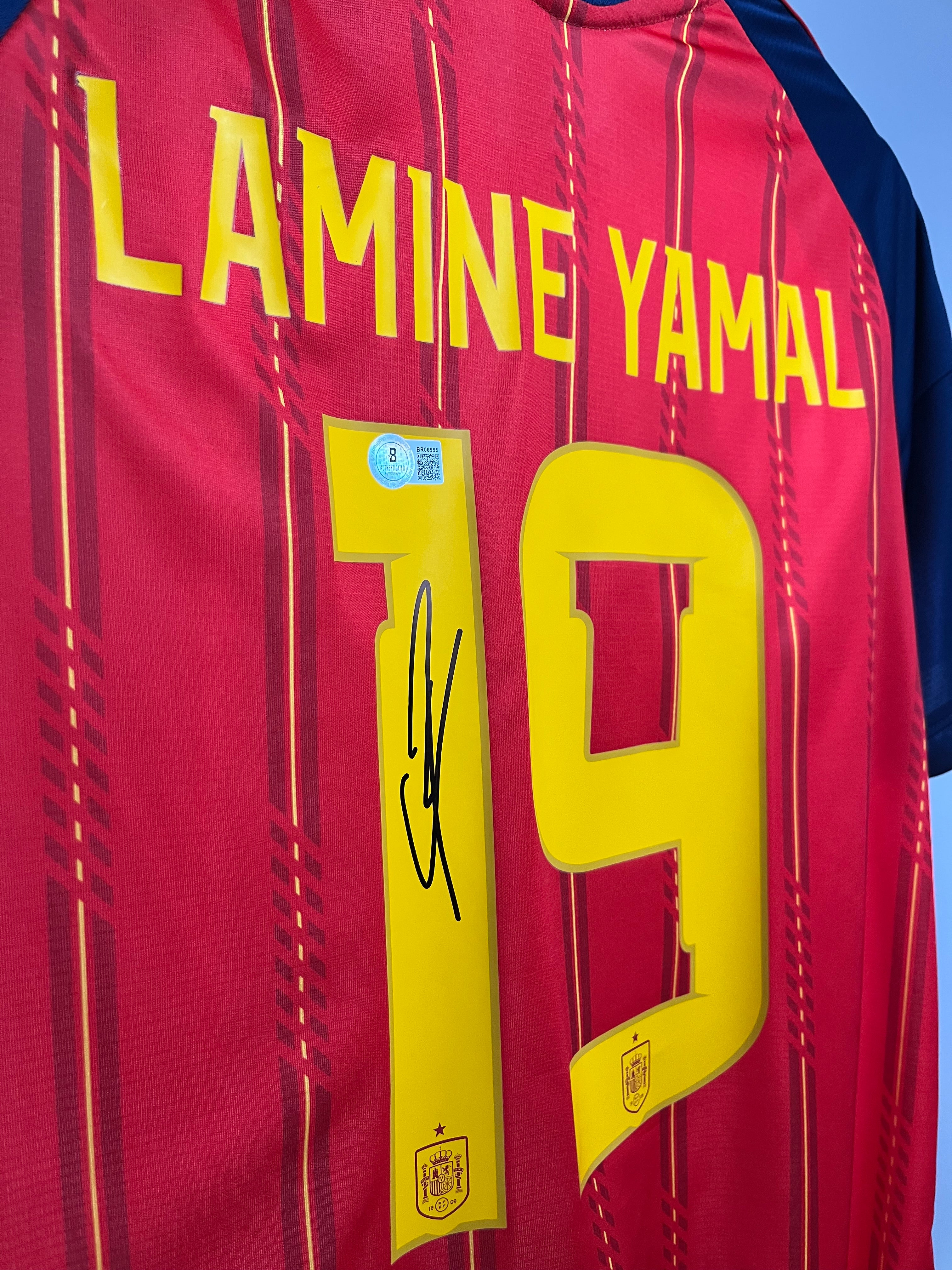 Autógrafo Lamine Yamal | España Mundial 2026 Local certificada Beckett