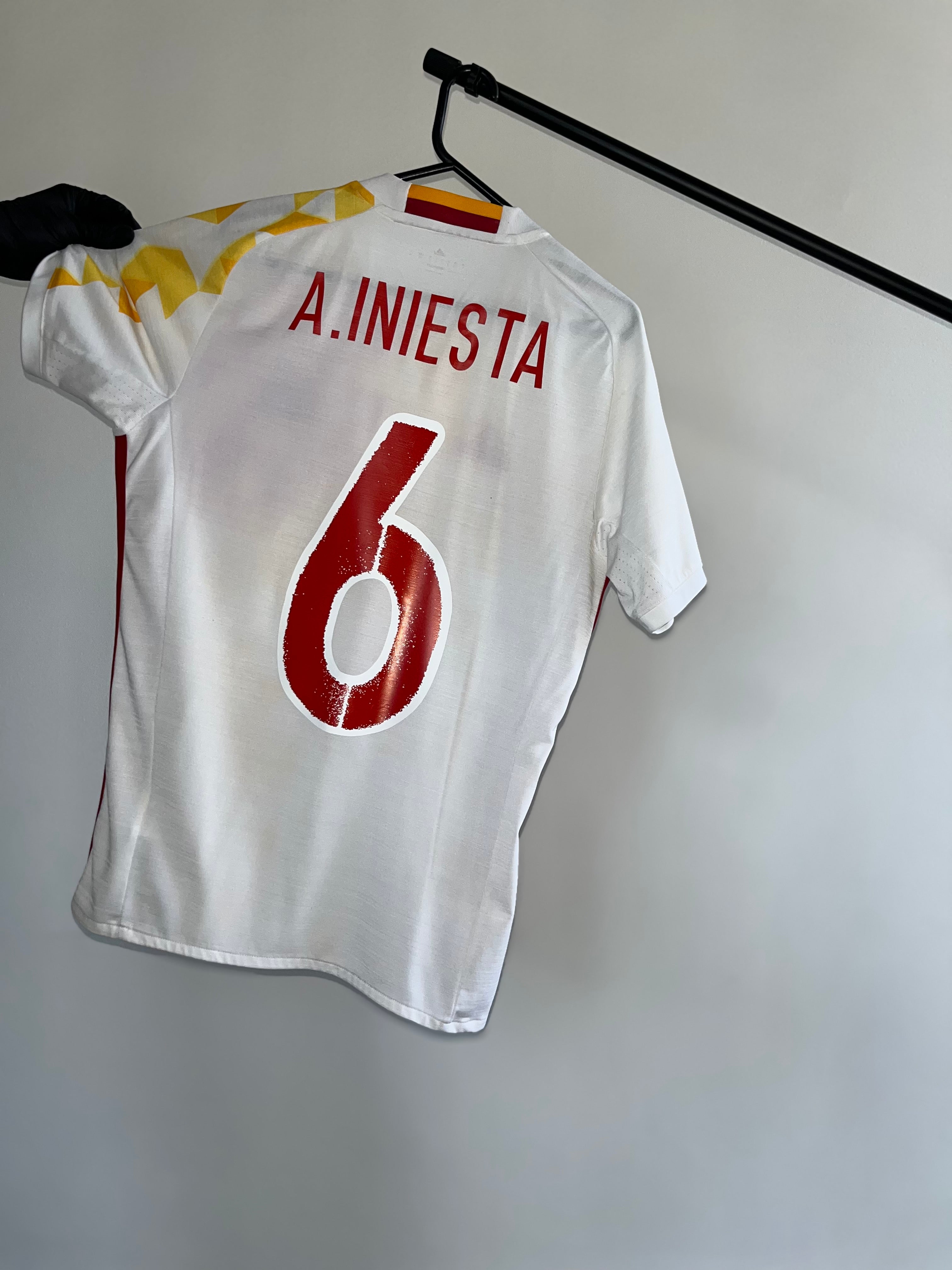 Jersey Original España Eurocopa 2016 Visita Iniesta AA0830 Adidas